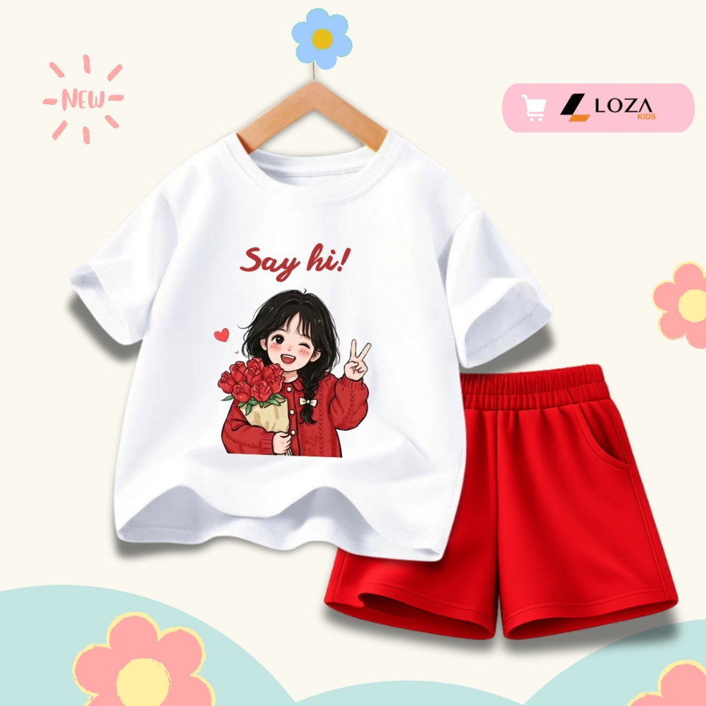 Set bộ bé gái hình in nhiều cô gái xinh - Loza G0451_thumbnail_4