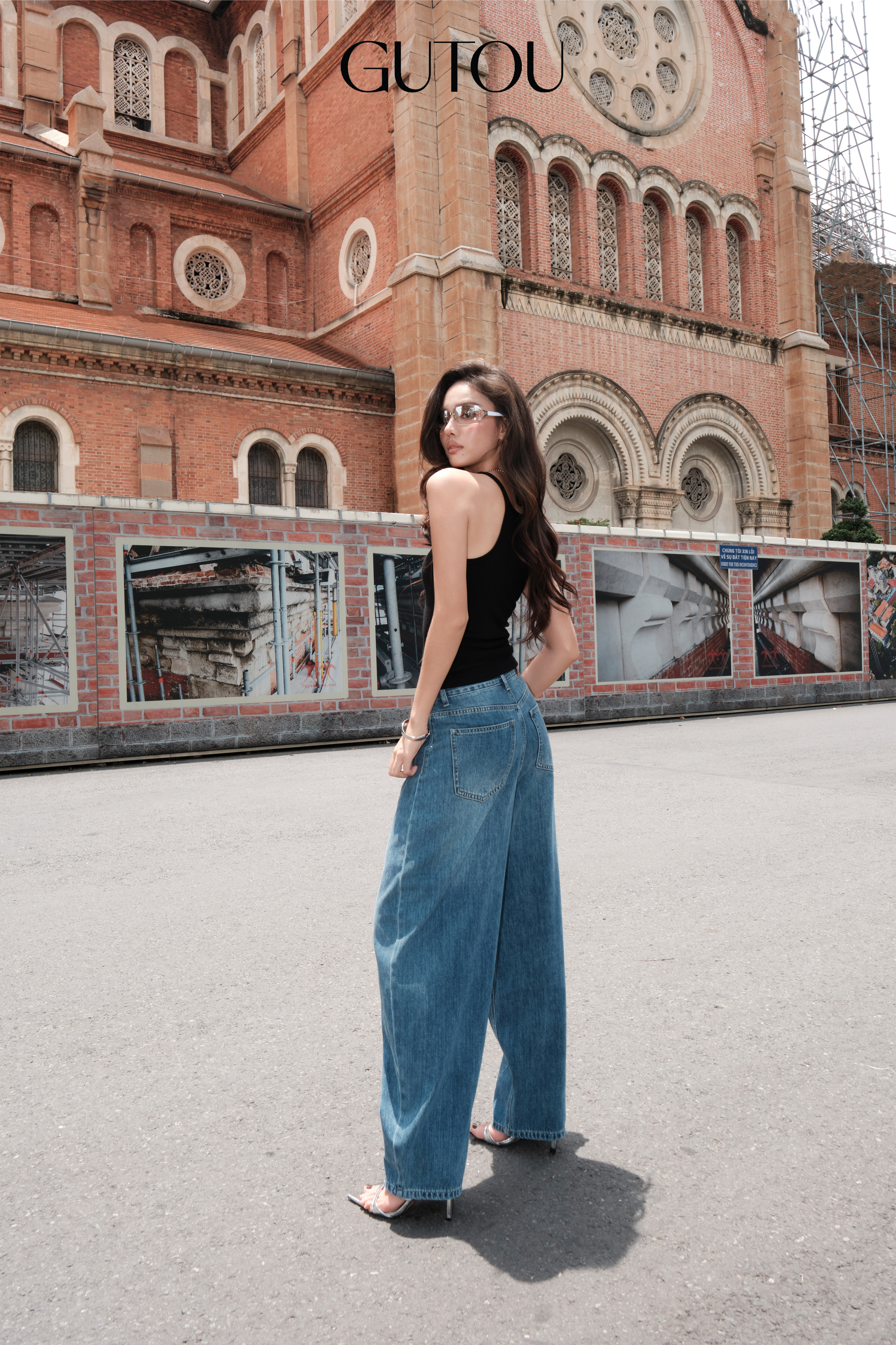 [ GUTOU ] Quần Jean Baggy Trơn Morden Style_thumbnail_2