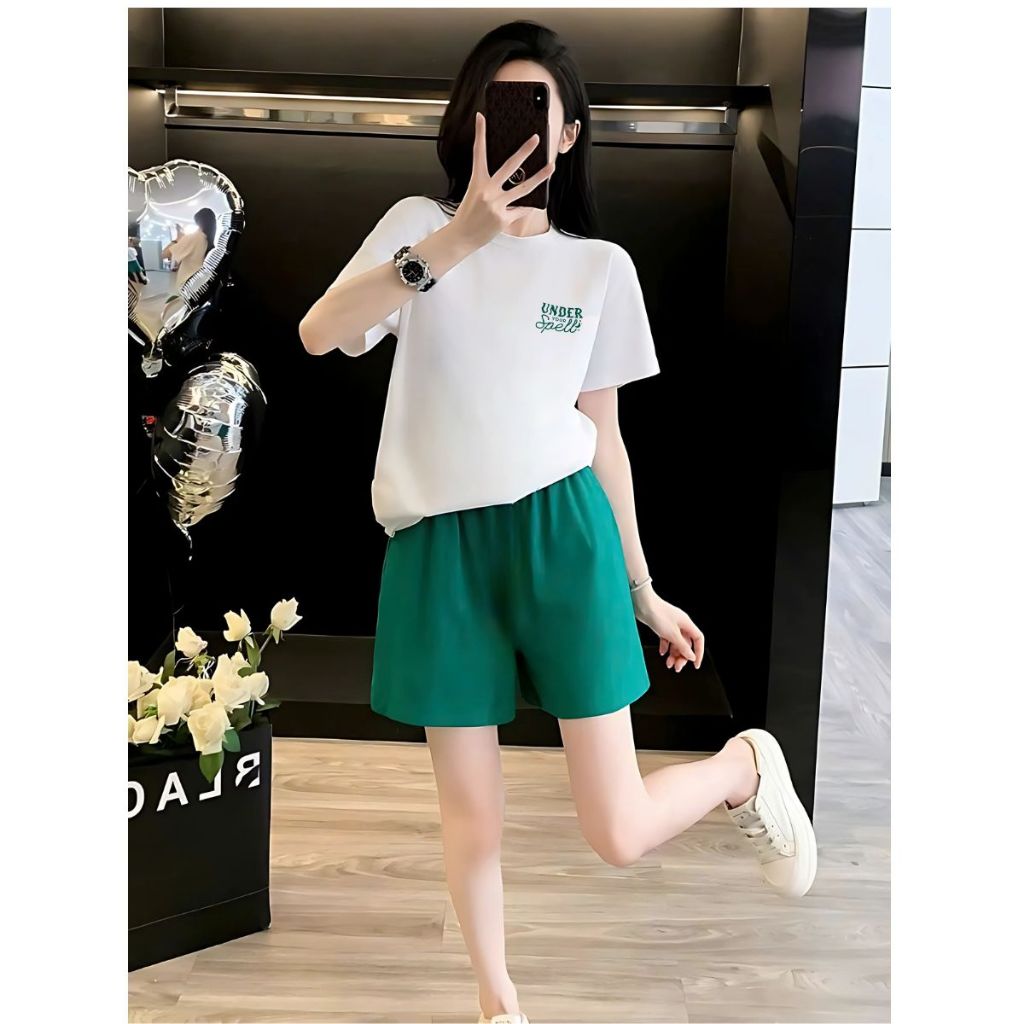 [Form rộng] Set đồ nữ mùa hè - Đồ bộ nữ thời trang (áo phông + quần đùi cotton) - LOZA G0287_thumbnail_8