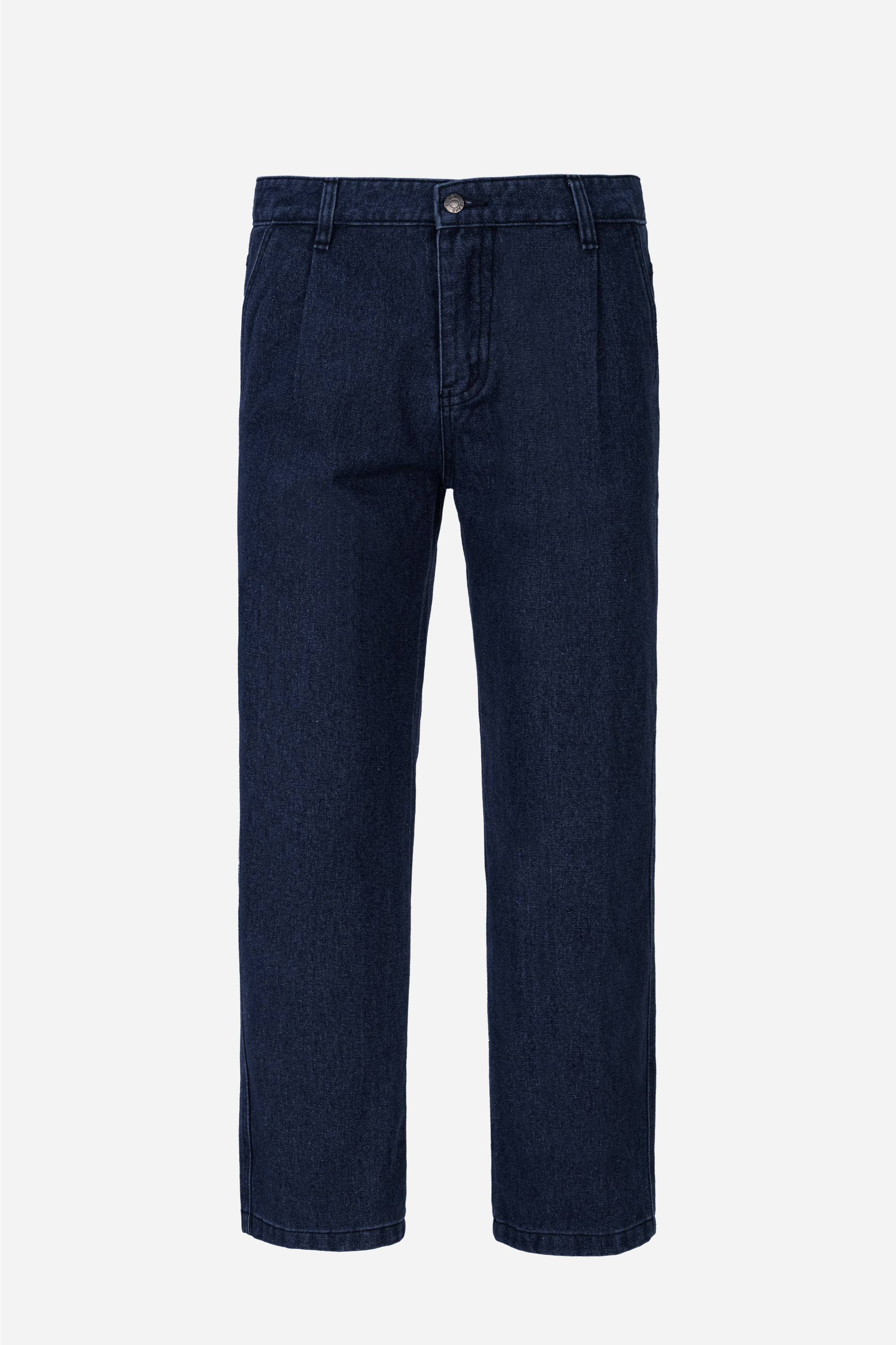 Quần Jeans 1 Li Nam Trung Niên ANCHI Chất Liệu Cafe Dáng Suông Túi Chéo Cao Cấp Màu Xanh Đậm