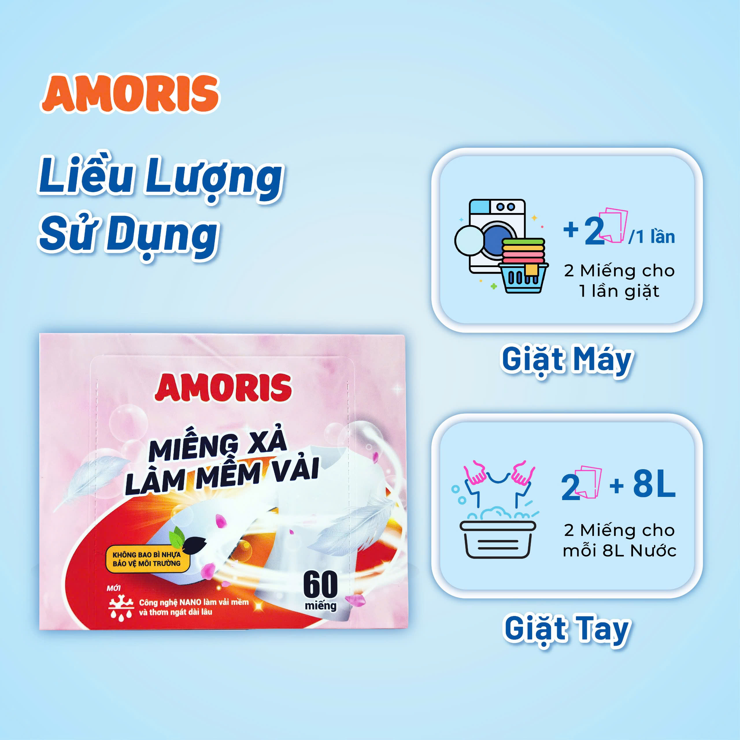 Hộp Miếng xả (60 tờ/hộp) Amoris - HHAMI05_thumbnail_2