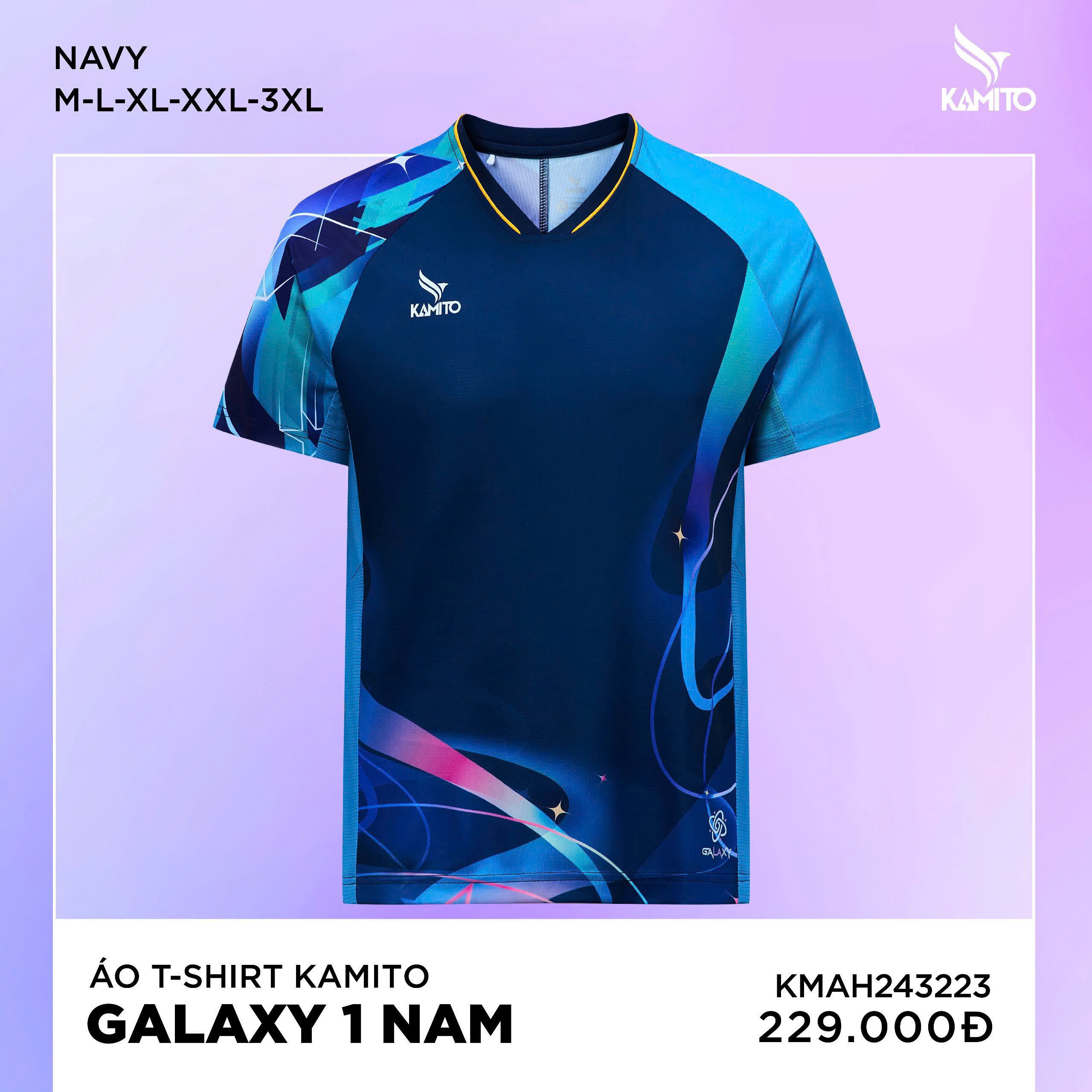 Áo cầu lông/pickleball kamito galaxy 1 - Chính hãng (nhận đặt từ 5 áo)_thumbnail_0