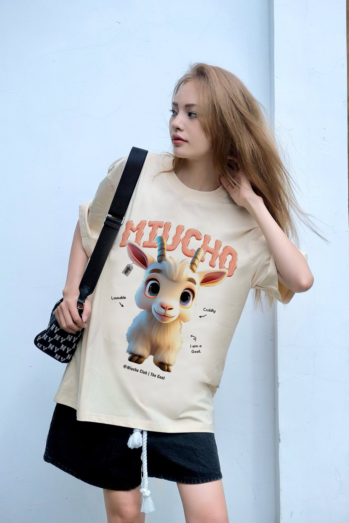 Áo thun form rộng 12 con giáp tuổi Mùi ATD1239 Miucho tay ngắn cổ tròn in mix_thumbnail_3