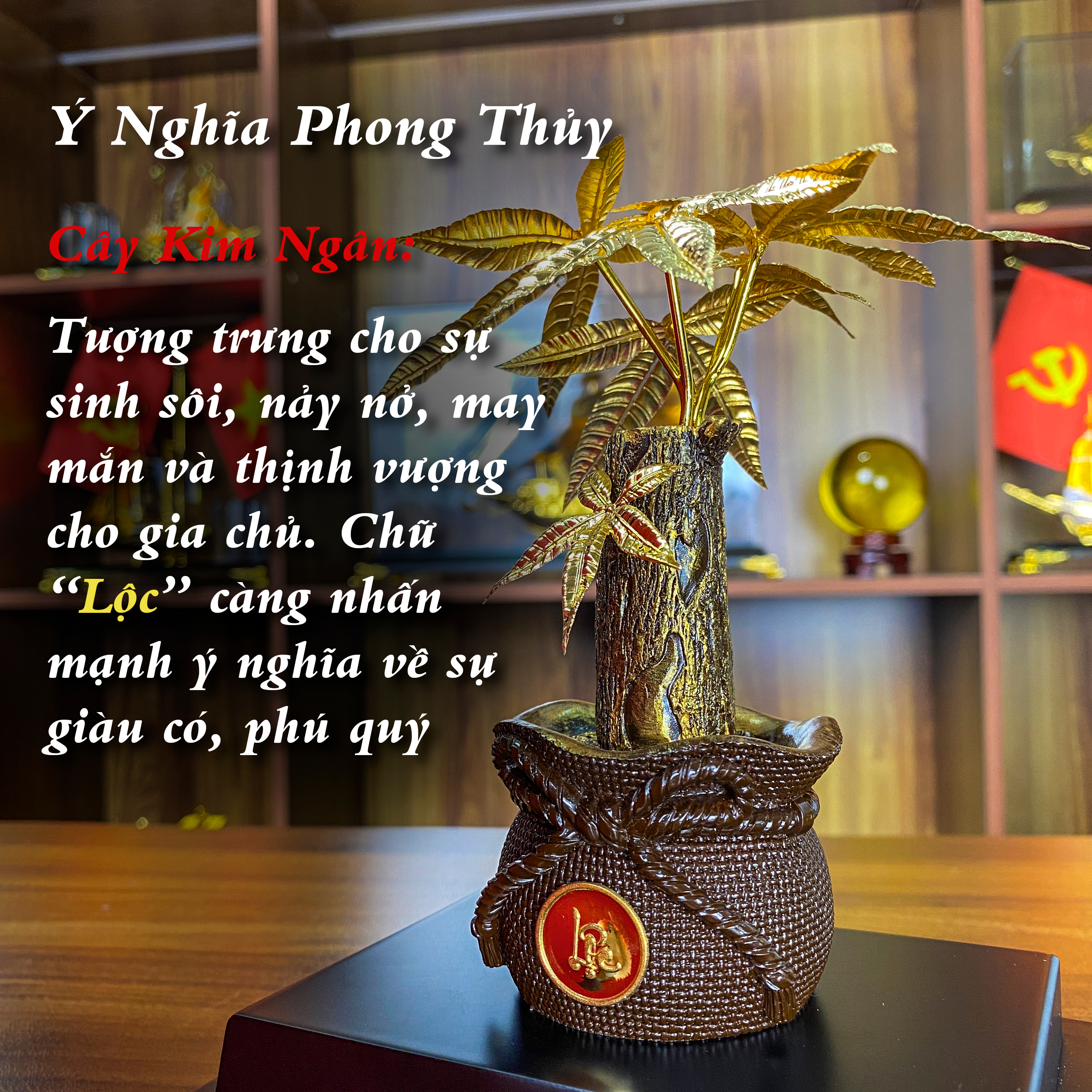 Cây Kim ngân chữ Lộc dát vàng 24K_thumbnail_2