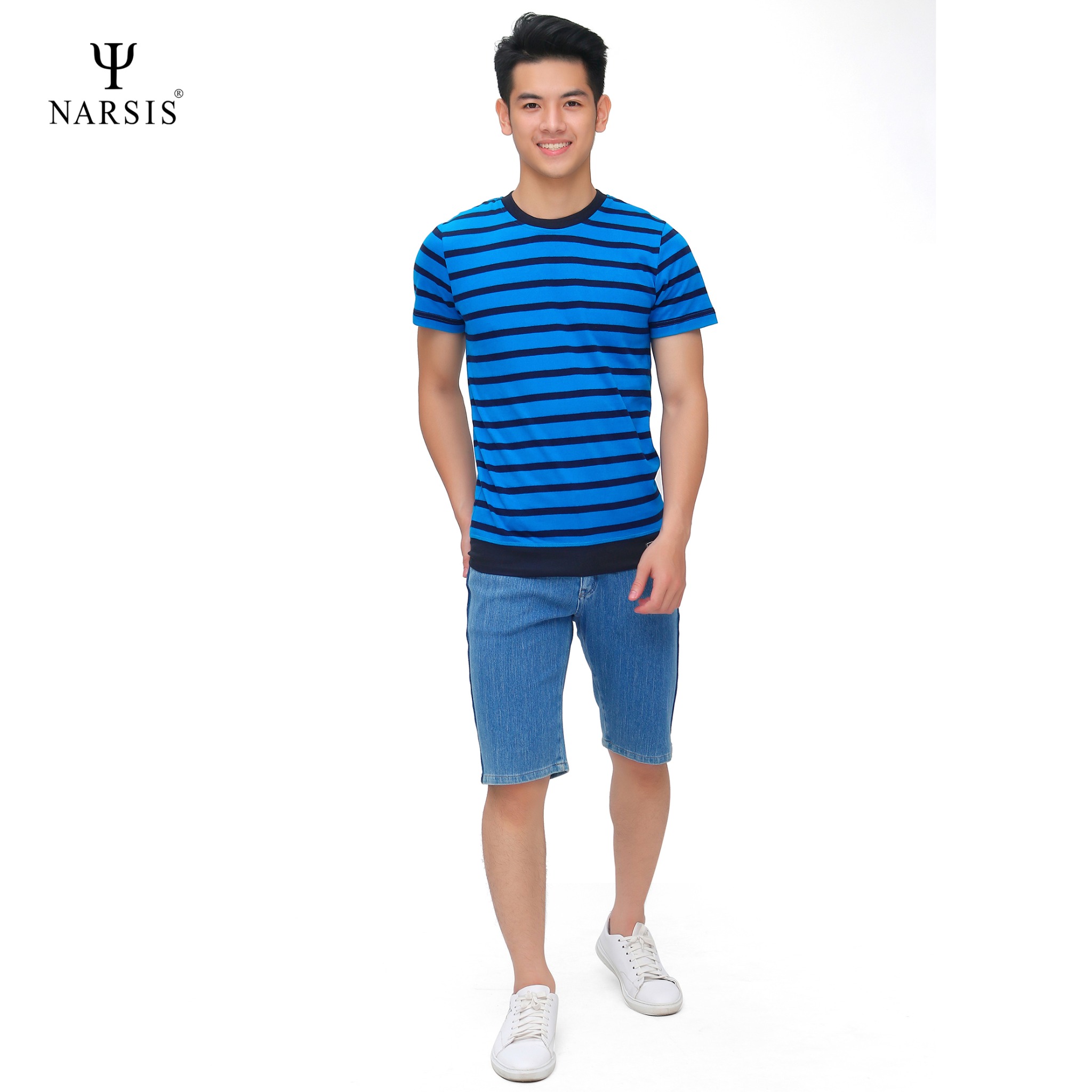 ÁO PHÔNG NAM D4100 NARSIS CHẤT LIỆU THOÁNG MÁT, DỄ CHỊU, THOẢI MÁI CẢ NGÀY, DỄ VẬN ĐỘNG_thumbnail_2