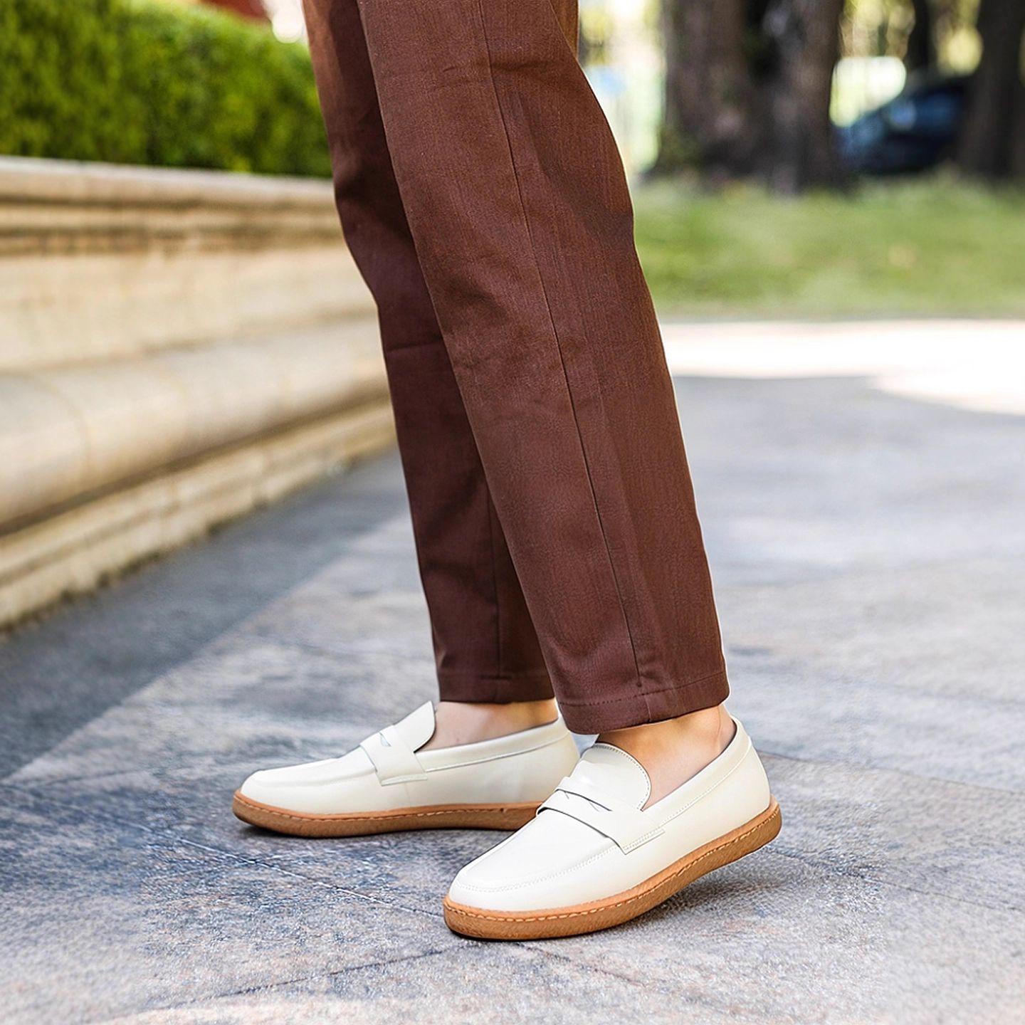 Giày lười nam da bò lớp một, da thật, giày da bóng màu retro, giày lười nam đế mềm, thoáng khí, thấm hút mồ hôi_thumbnail_11