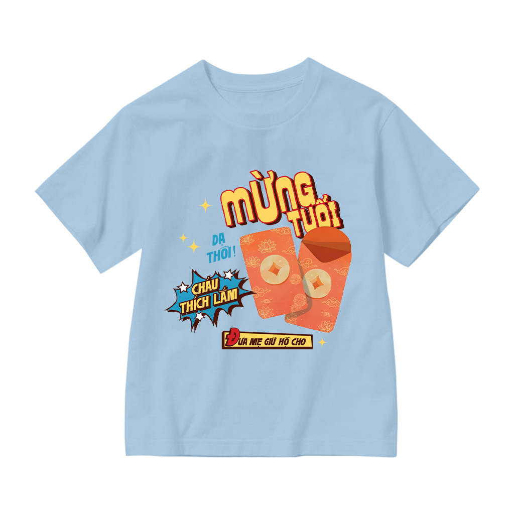 Áo thun kid Tết Bính Ngọ Kado vải cotton dày dặn thoáng mát nhiều màu Mừng tuổi cho bé 2857_thumbnail_21