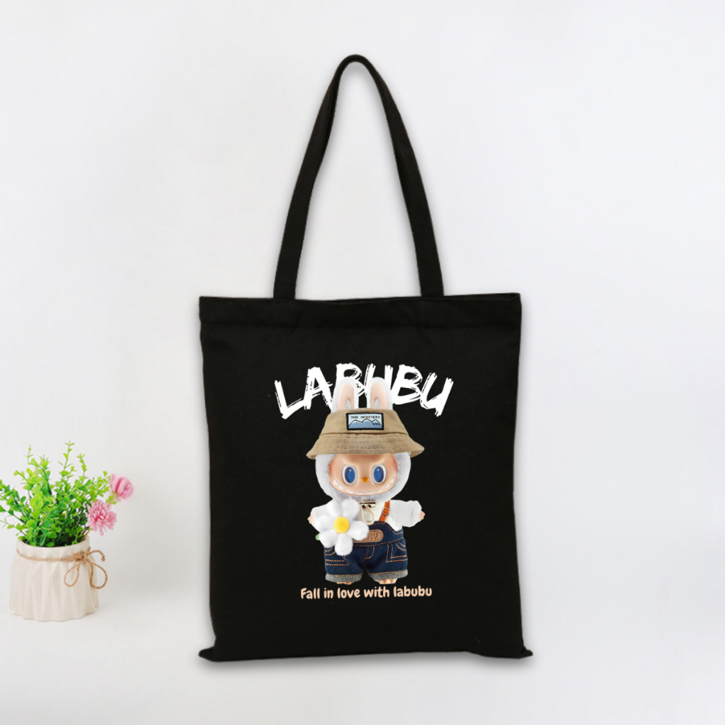 Túi tote vải canvas local brand We Tee in hình thỏ, labubu - TOTE01_thumbnail_10