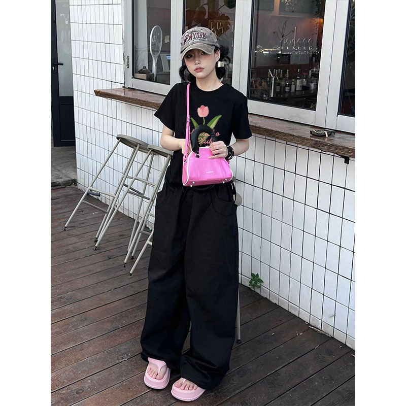 Áo baby tee hoa tuplip xinh xắn ABD306 Miucho cotton cổ tròn in graphic_thumbnail_7