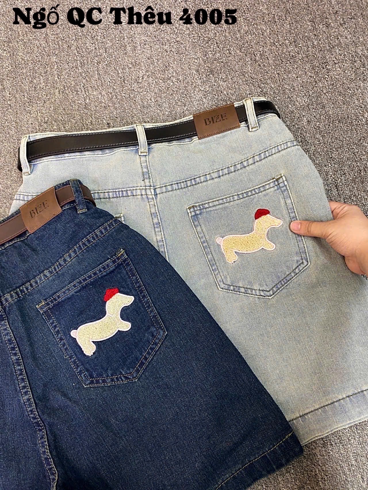 Quần short lửng ngố thêu cún basic bigsize QSJ4005 dành cho nàng béo mập từ 55-90kg_thumbnail_5