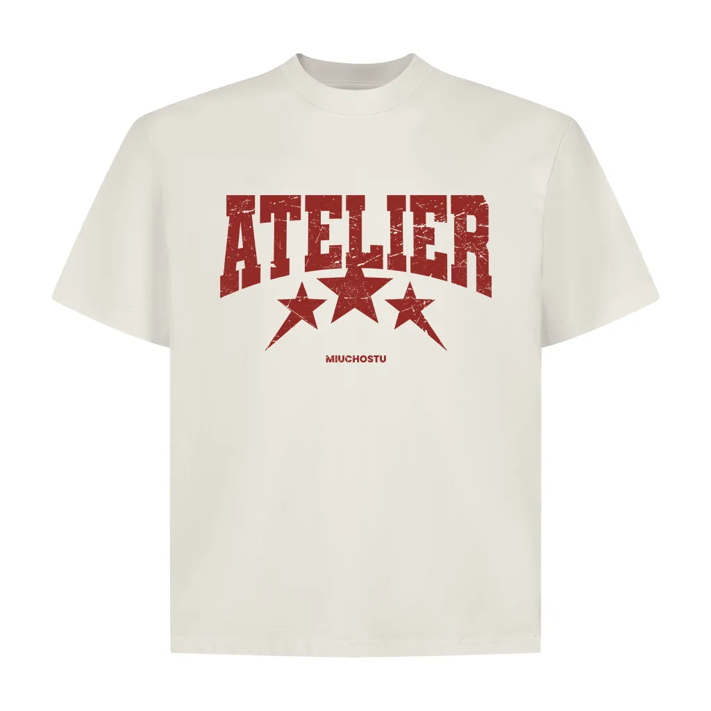 Áo thun boxy unisex Miucho Club vải cotton mềm mại thoáng mát Atelier in mix 2673_thumbnail_9