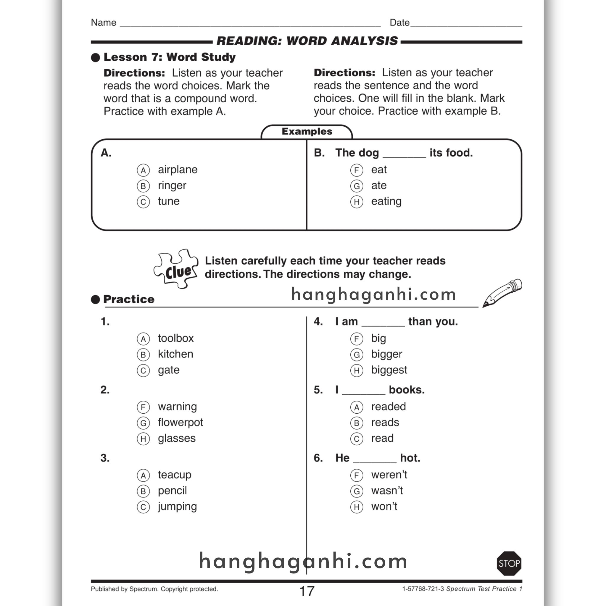 Sách Spectrum Test Practice Workbook Grade 1_thumbnail_4
