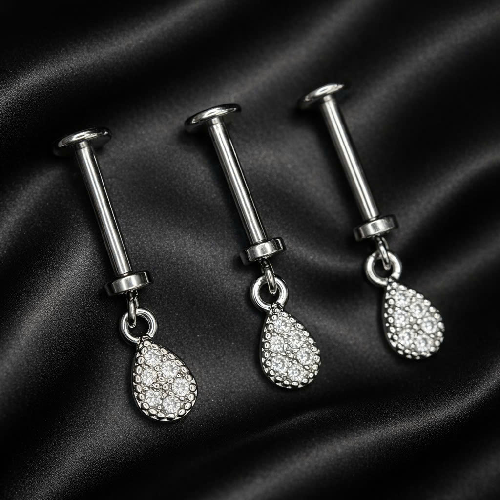 Khuyên kiểu vertical giọt nước