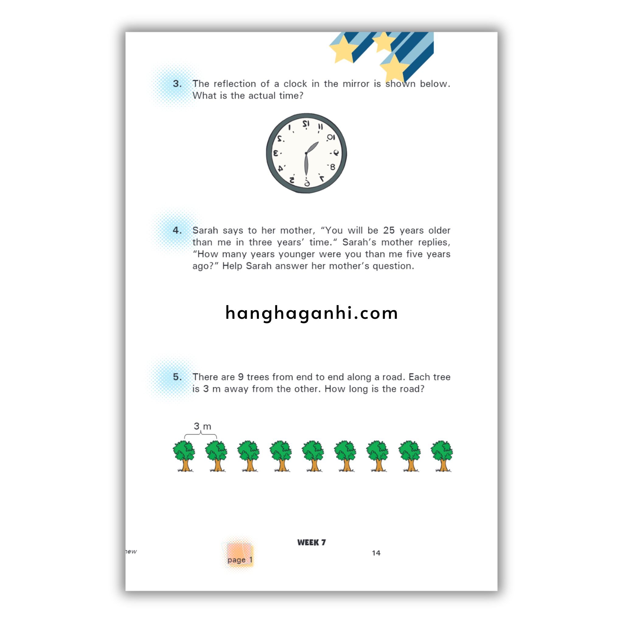 Olympiad Maths Trainer Level 1 in đen trắng - Sách Toán Tiếng Anh Singapore cho bé lớp 1_thumbnail_3