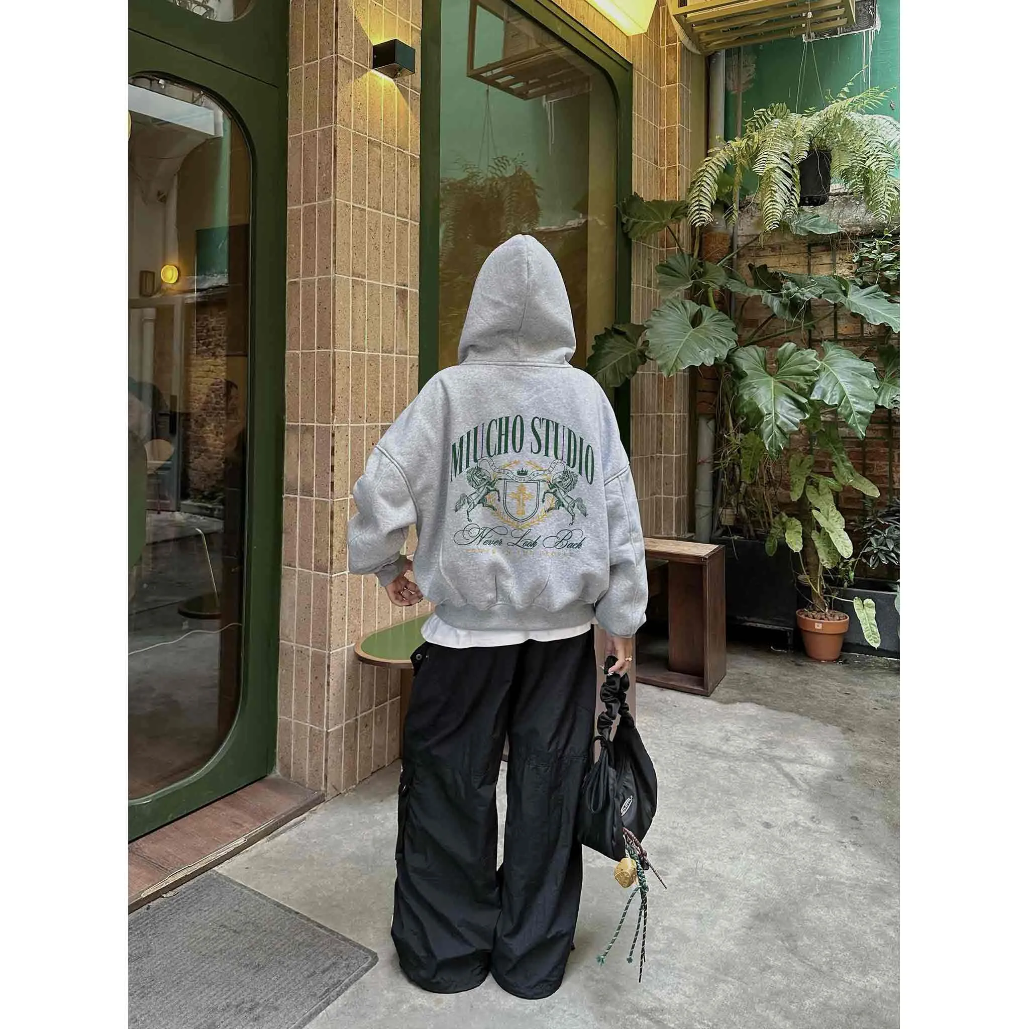 Áo hoodie zip form boxy Miucho Studio 2582 trẻ trung năng động vải nỉ bông mềm mại in mix_thumbnail_5