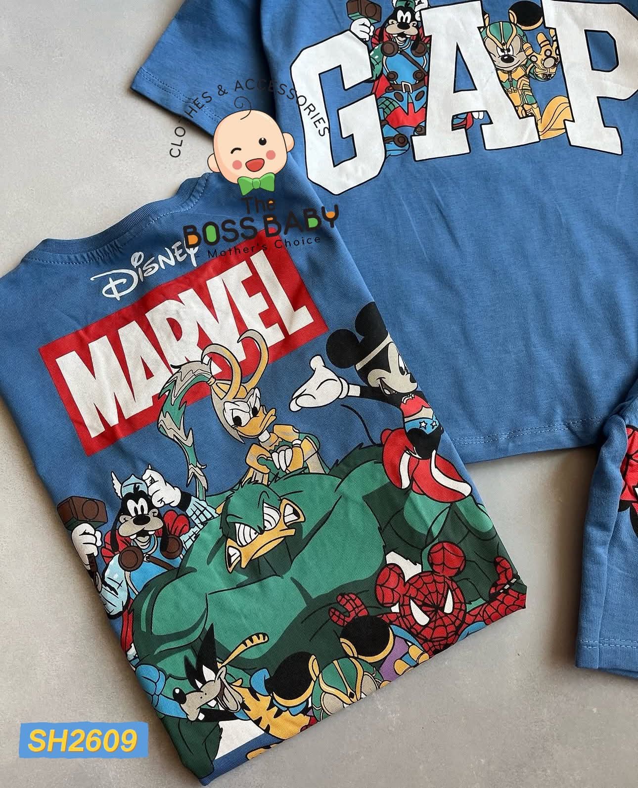 Set bộ cotton xanh GAP mickey siêu nhân_thumbnail_1