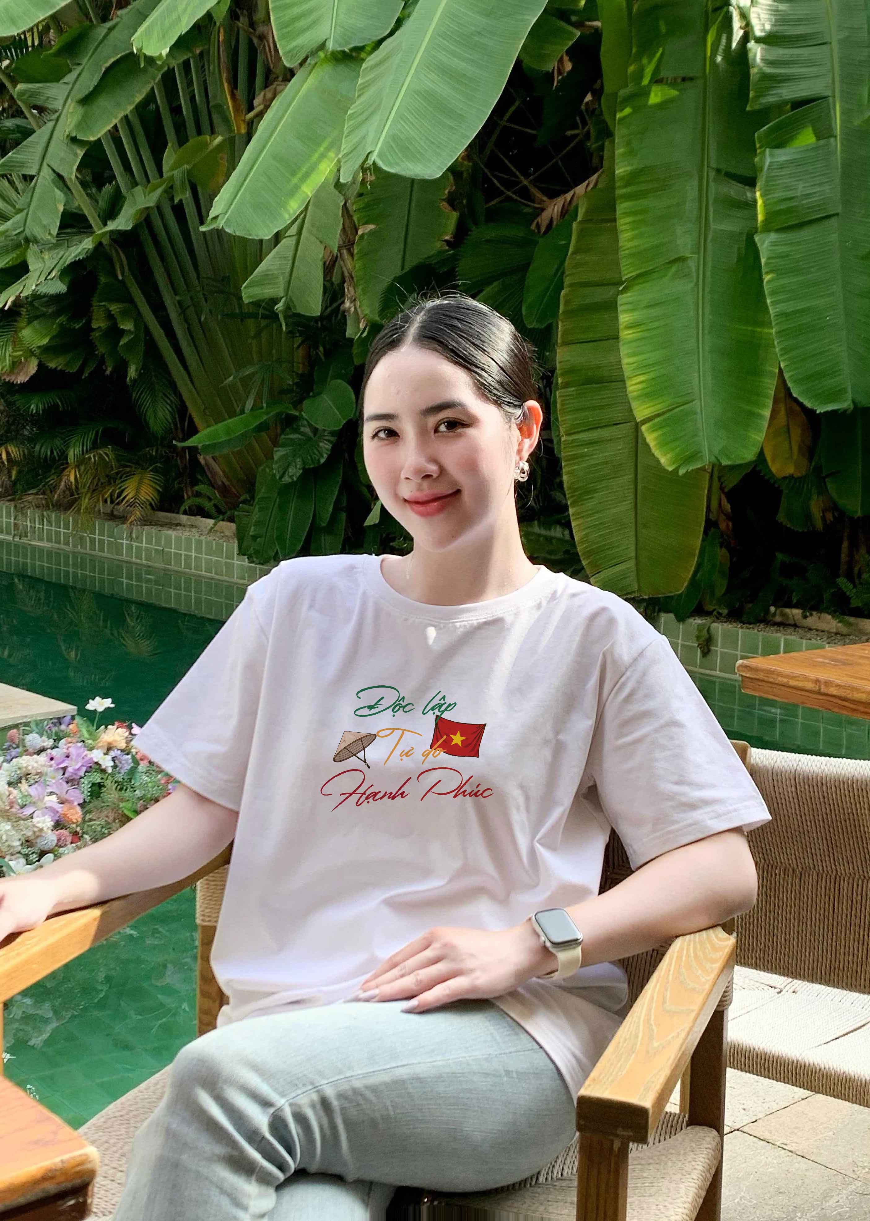 Áo thun Việt Nam tôi yêu form vừa 2136 Miucho Chic vải cotton thoáng mát co giãn cổ tròn in mix_thumbnail_3