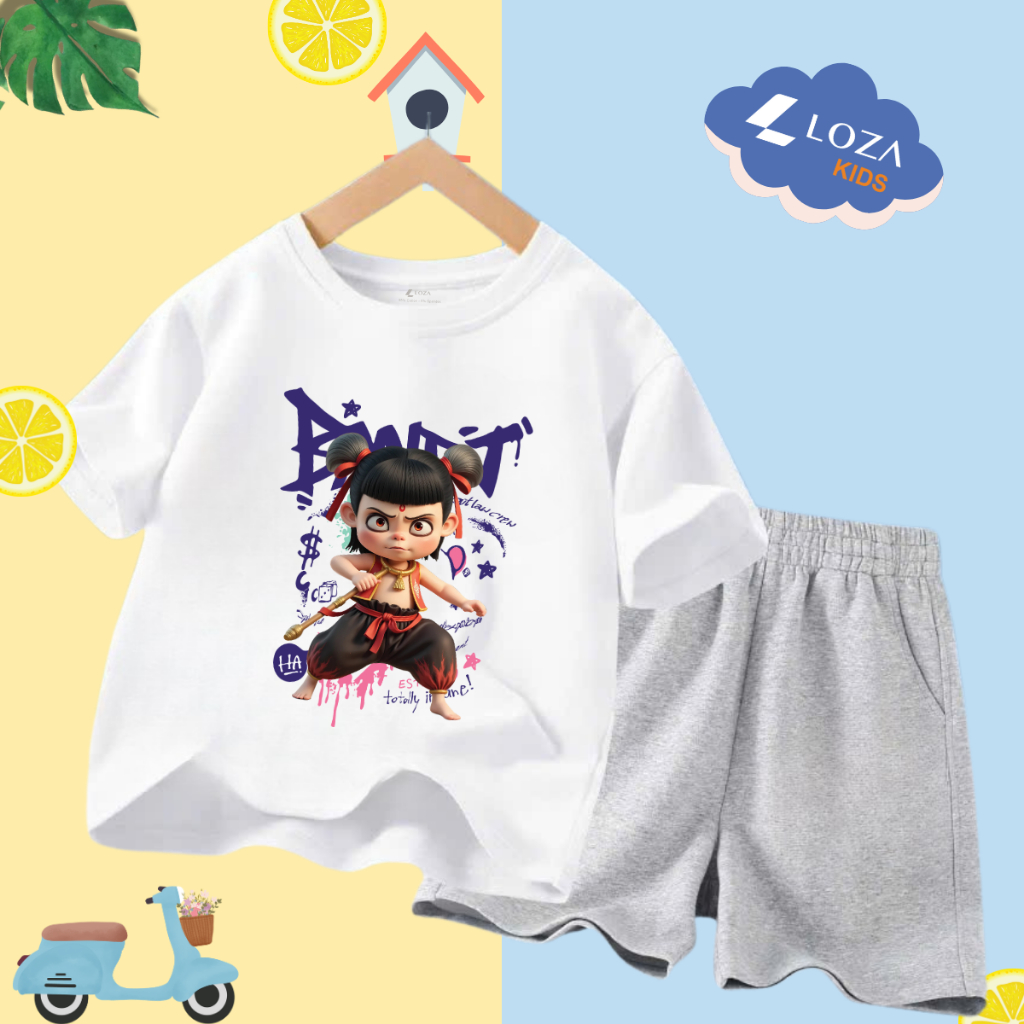 Bộ đồ cho bé trai in hình Natra -  Loza Kids SB243_thumbnail_2