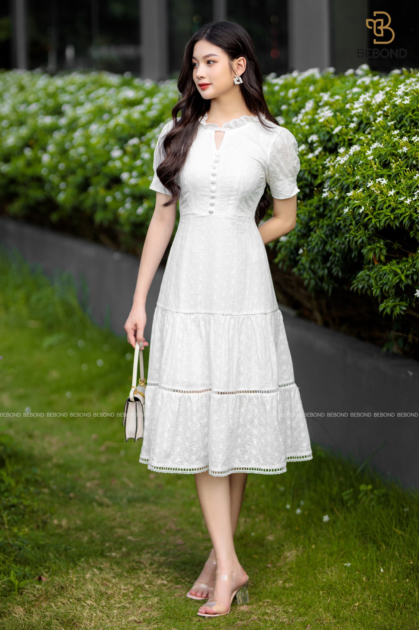 Đầm đũi TRẮNG đuôi cá - Lana Dress