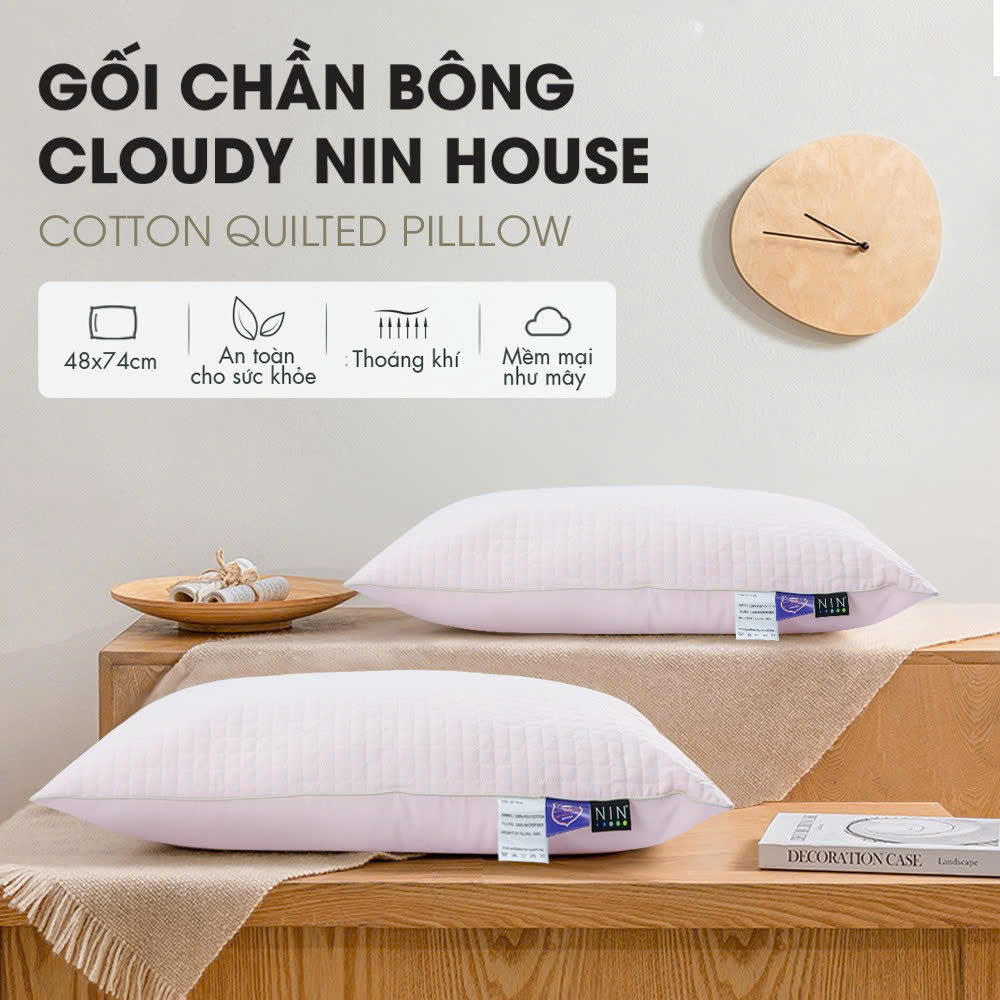 Gối Cloudy NIN House 48*74cm màu ngẫu nhiên_thumbnail_1