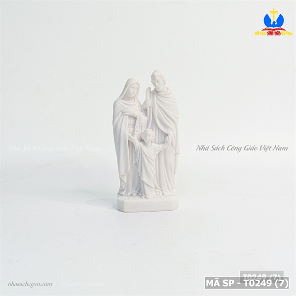 Tượng sứ Gia Đình Thánh Gia 13cm trắng ✔_thumbnail_3