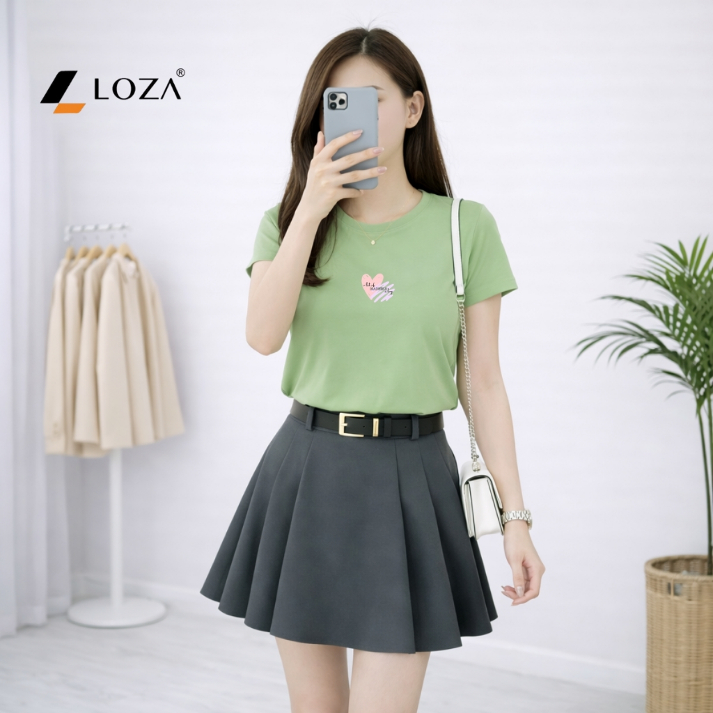 [Form vừa] Áo phông nữ dáng vừa hình trái tim - Loza VT8468_thumbnail_12