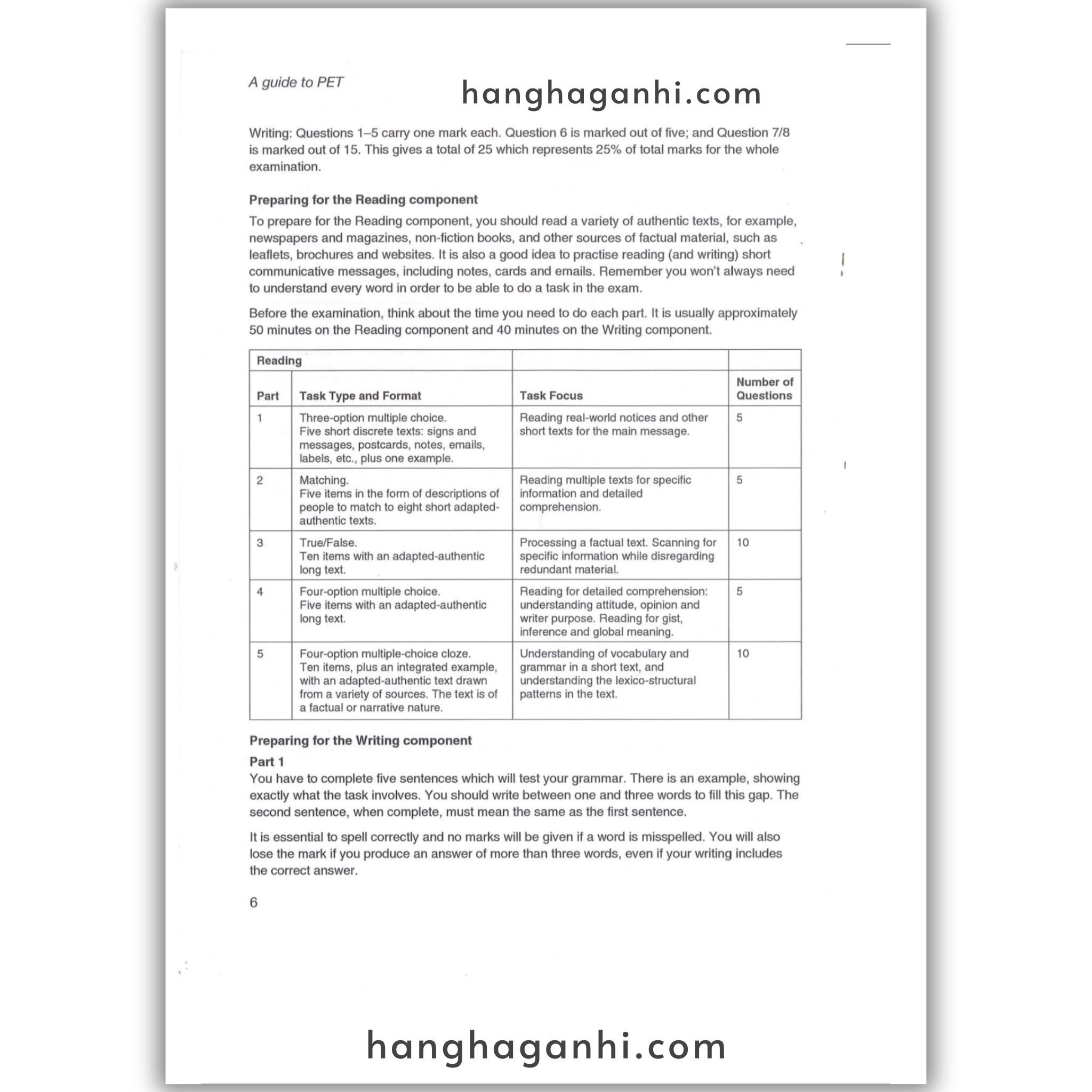 [Sách] Cambridge English Preliminary – Preliminary English Test (PET) 6 With Answers_thumbnail_8