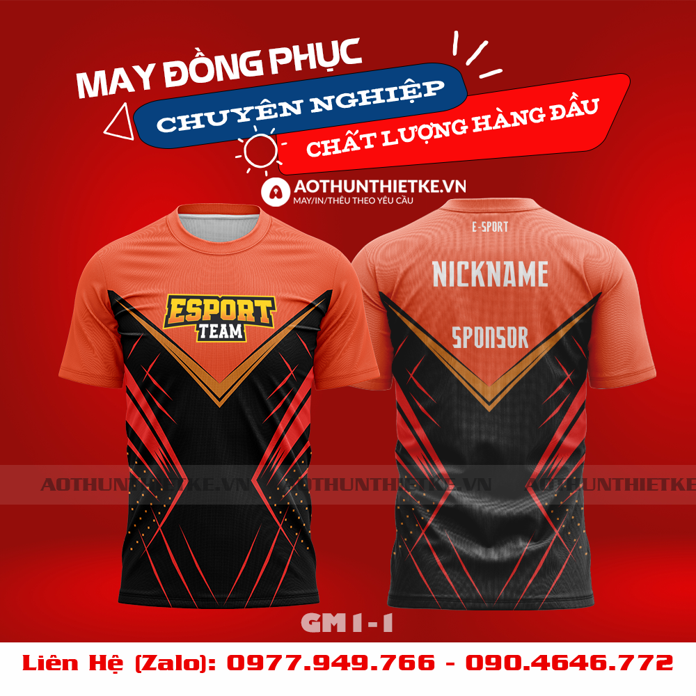 Mẫu Áo Game Thủ Esports Thiết Kế - TKGM91