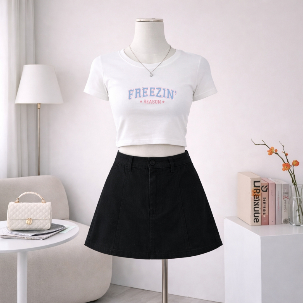 Áo croptop nữ in chữ FREEZIN SEASON dáng ôm chất thun cotton local brand WETEE - WC1159_thumbnail_3