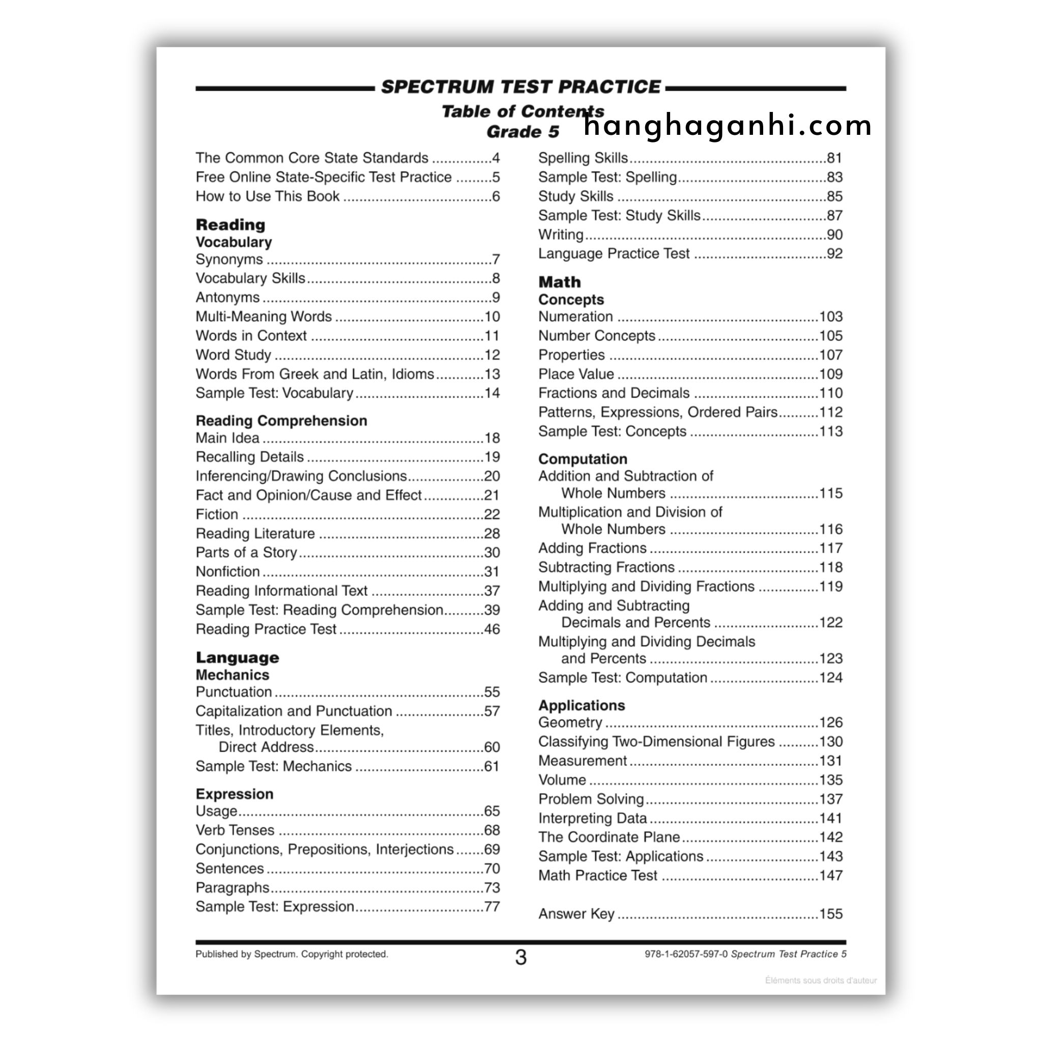 Sách Spectrum Test Practice Workbook Grade 5_thumbnail_1