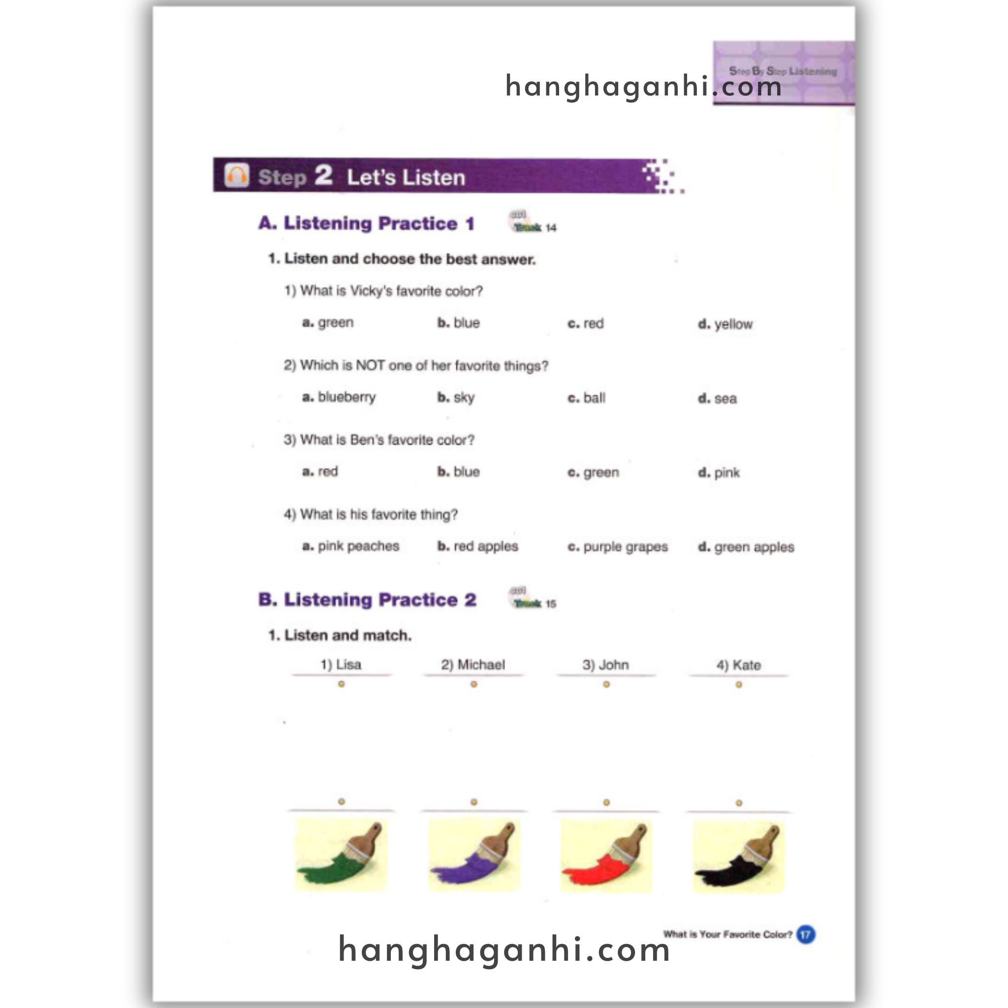 Bộ sách Step By Step Listening  Level 1,2,3  – 3 cuốn (kèm file nghe)_thumbnail_10