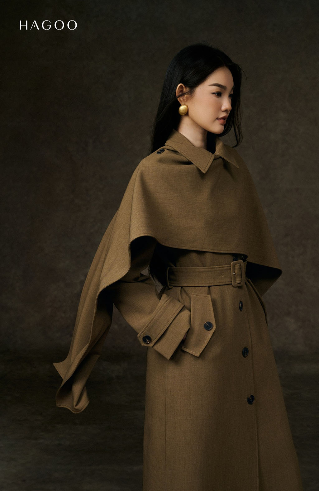 Áo khoác mangto dài choàng cape HAGOO_thumbnail_7