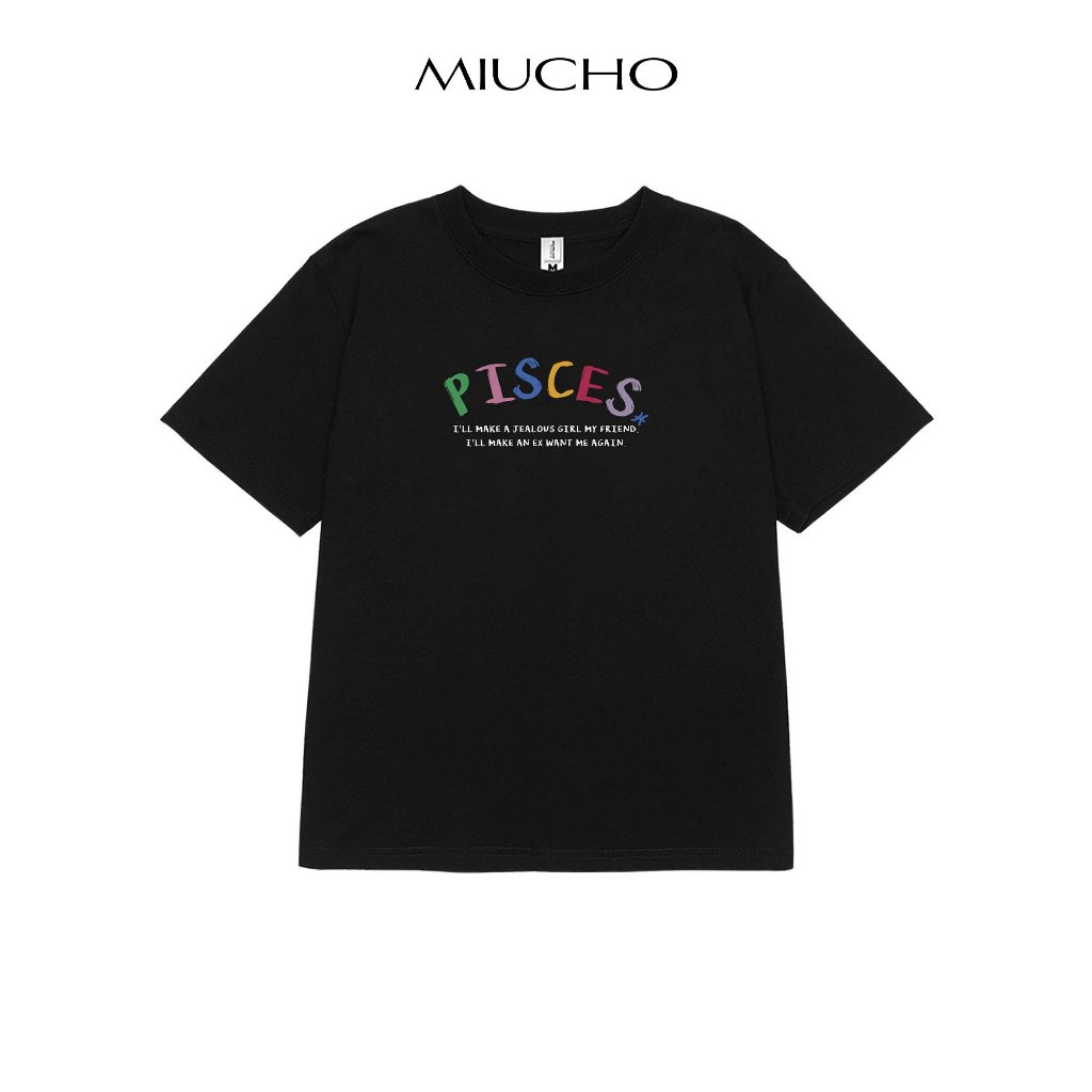 Áo baby tee ABD355 cung hoàng đạo Song Ngư PISCES Miucho cotton cổ tròn in typography_thumbnail_1