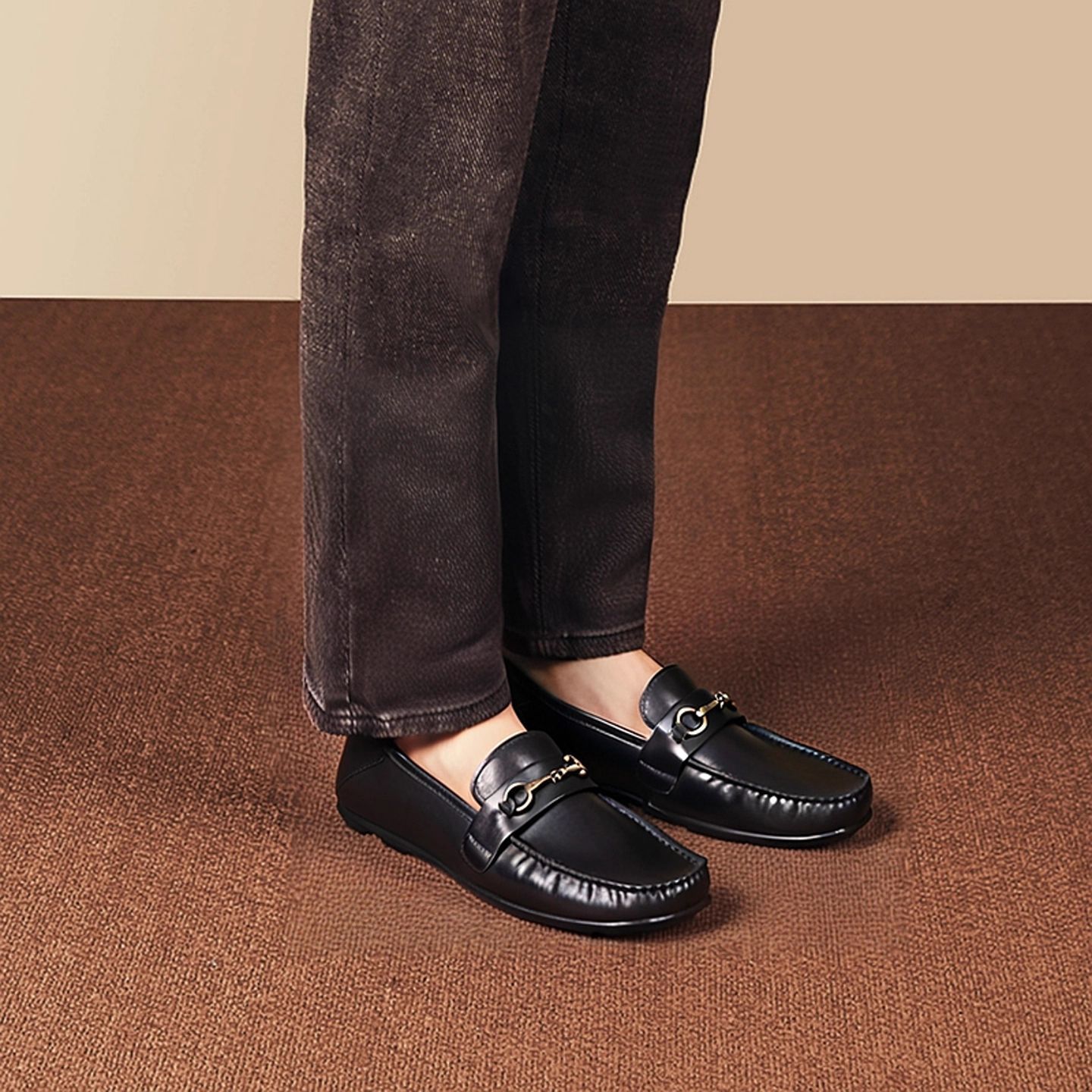 Giày Nam GD99 – Giày Lười Một Chân Da Bò Lớp 1, Mũi Len Kiểu Anh 2025_thumbnail_2