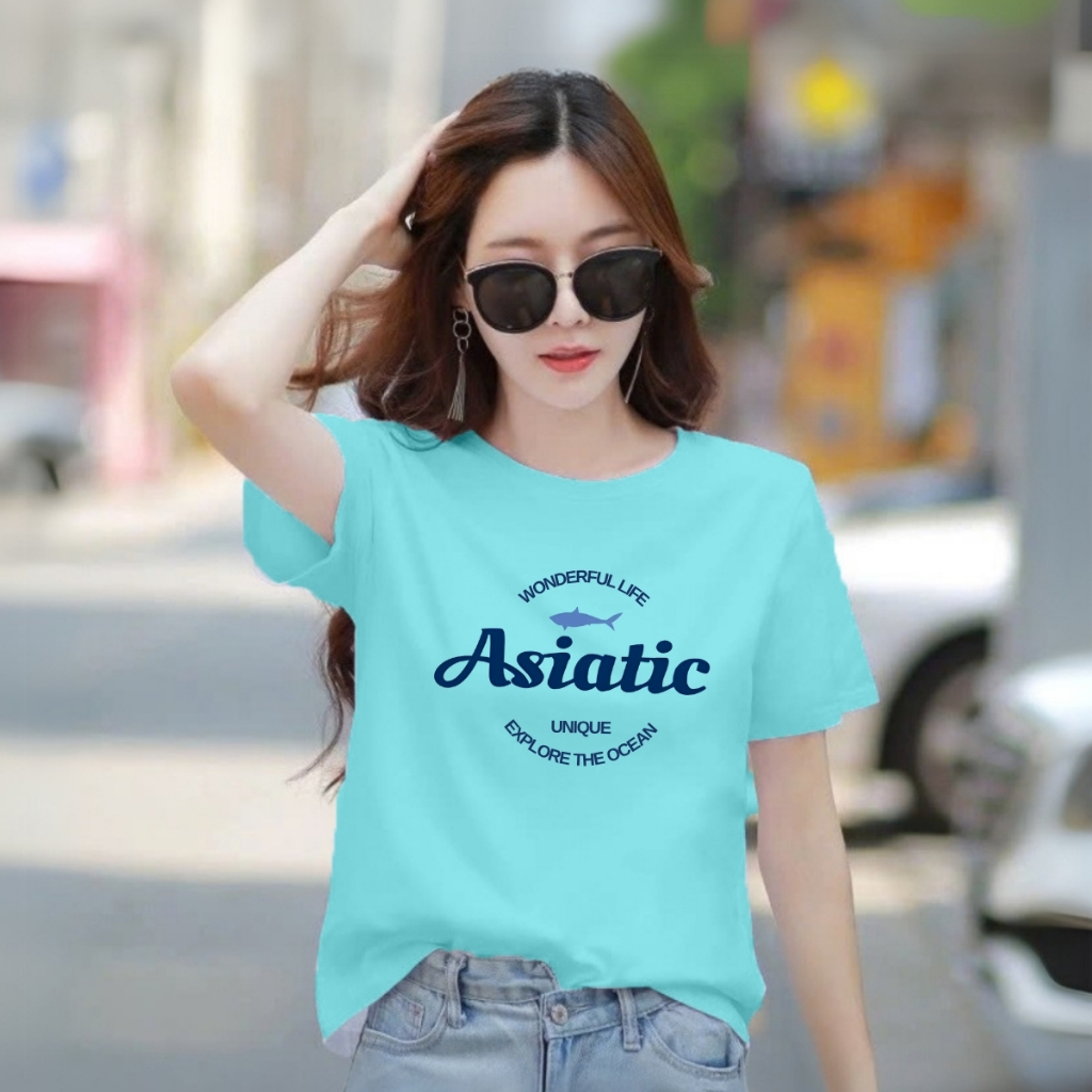 [Form Rộng] Áo thun nữ in hình 'ASIATIC' - LOZA RT8343_thumbnail_1