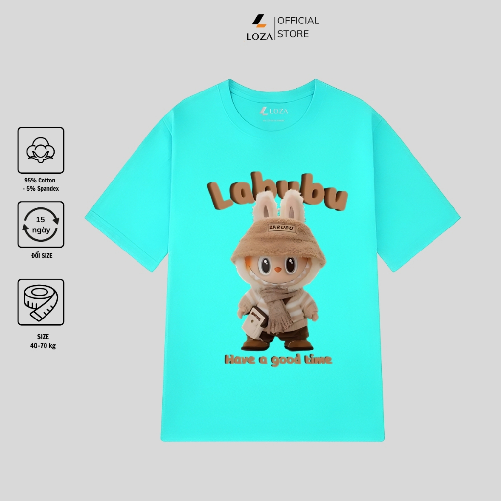 [Form Rộng] Áo thun nữ in hình Labubu nhiều mẫu - Áo phông nữ dáng rộng Loza - G0195_thumbnail_14