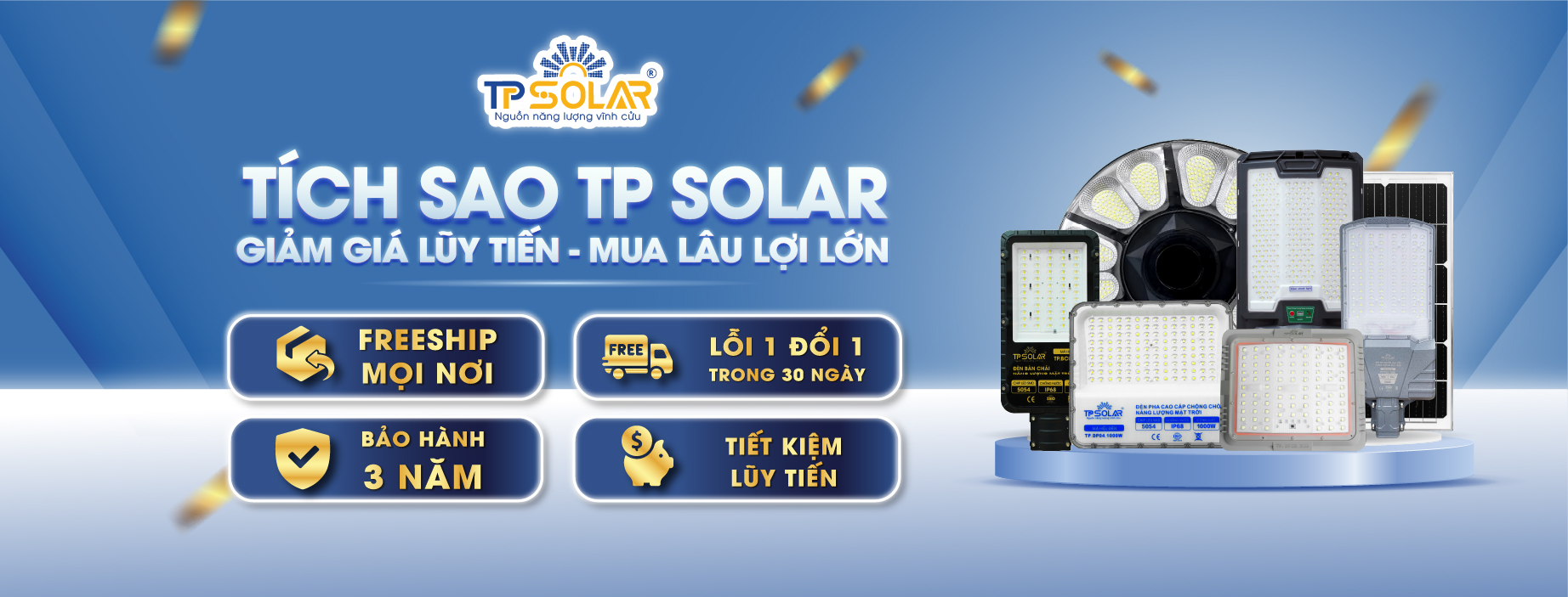 Tích Sao TP Solar – Mua Đèn Năng Lượng Mặt Trời Càng Lâu, Giảm Giá Càng Nhiều