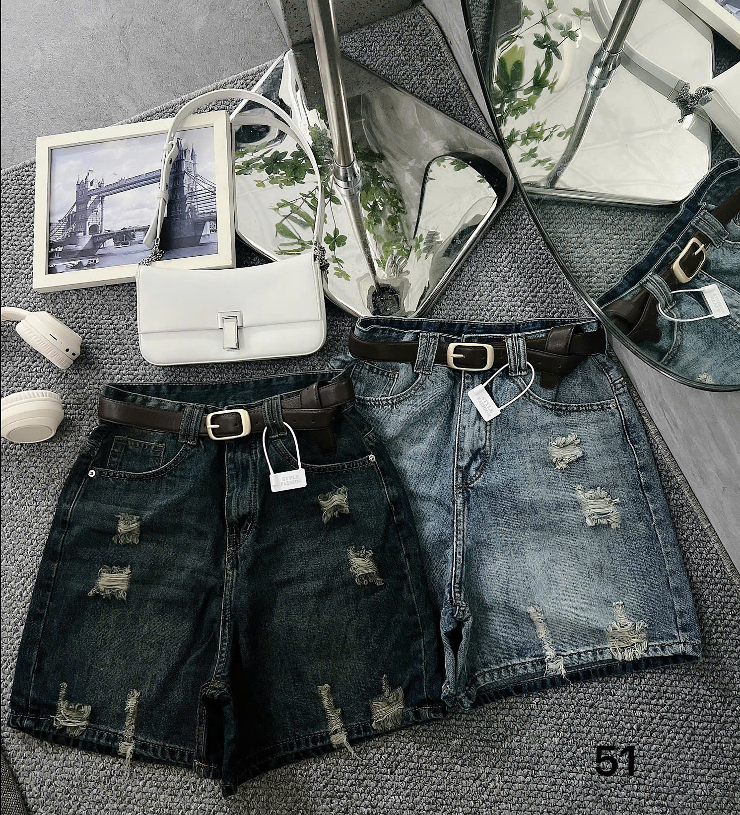 Quần short lửng rách kiểu bigsize QSJ51 dành cho nàng béo mập từ 55-90kg_thumbnail_9