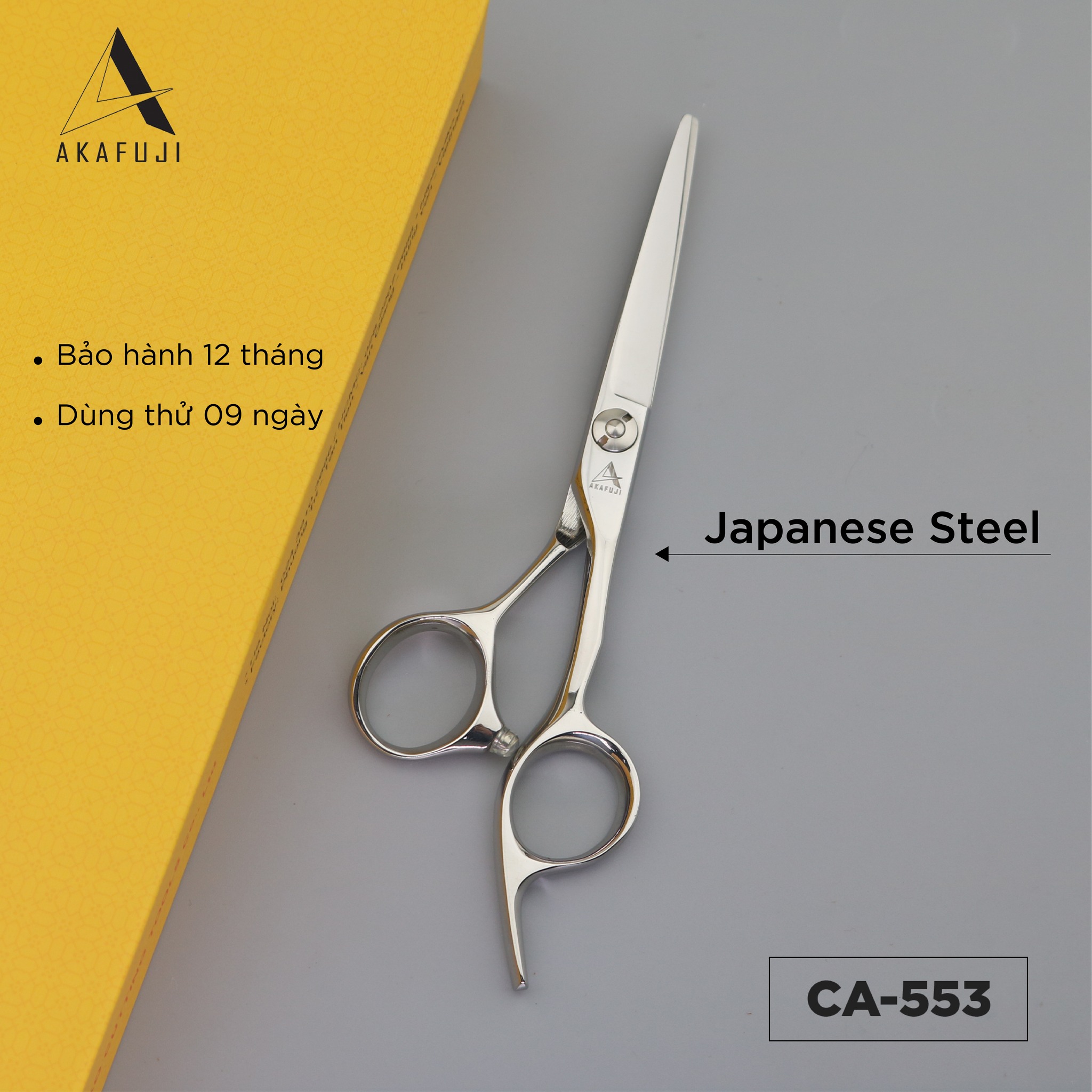 Kéo cắt tóc VIKO AKAFUJI CA-553, bảo hành 1 năm