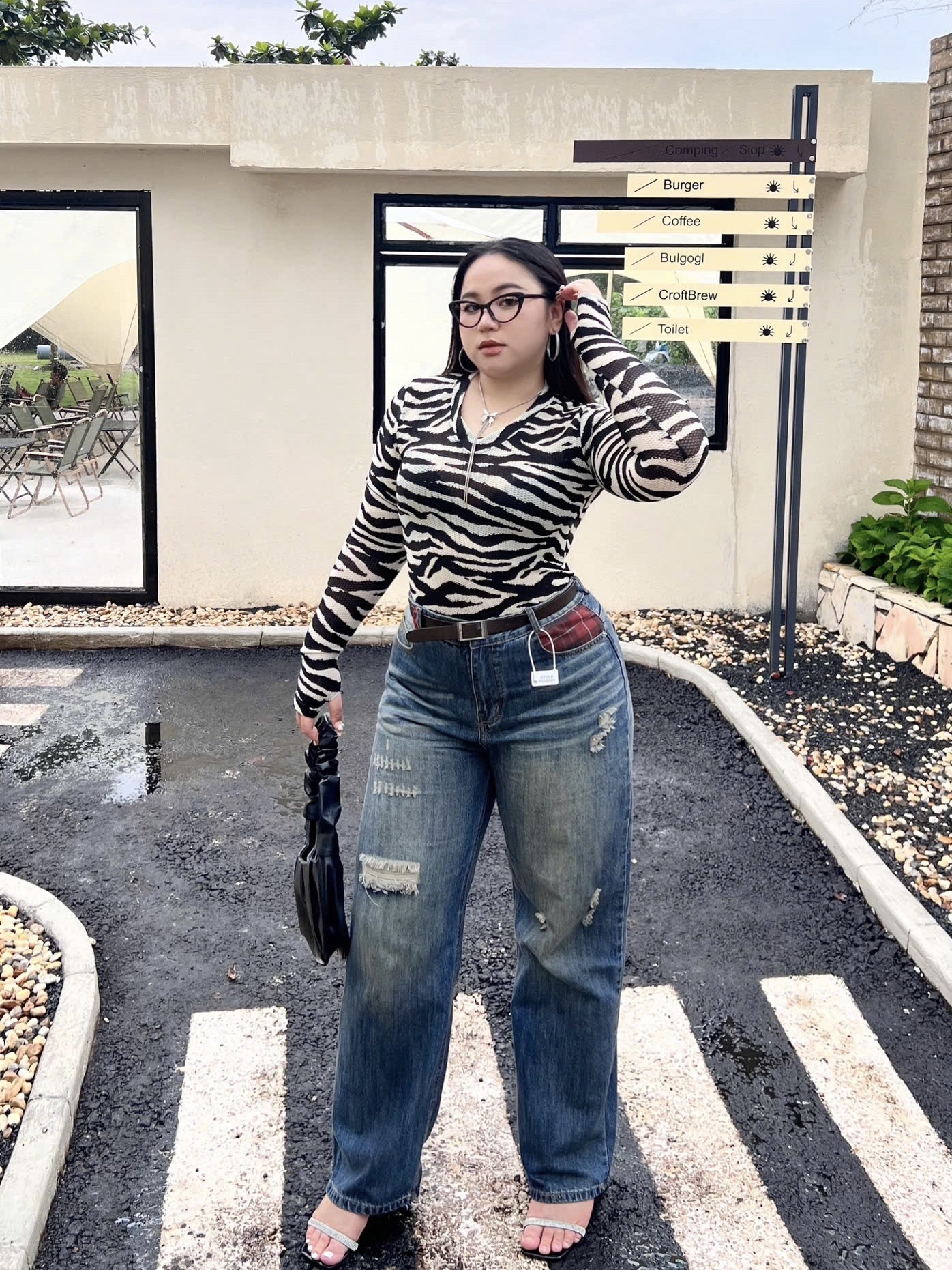 BIGSIZE NỮ- Quần suông mix caro túi đỏ T-QJ603_thumbnail_5