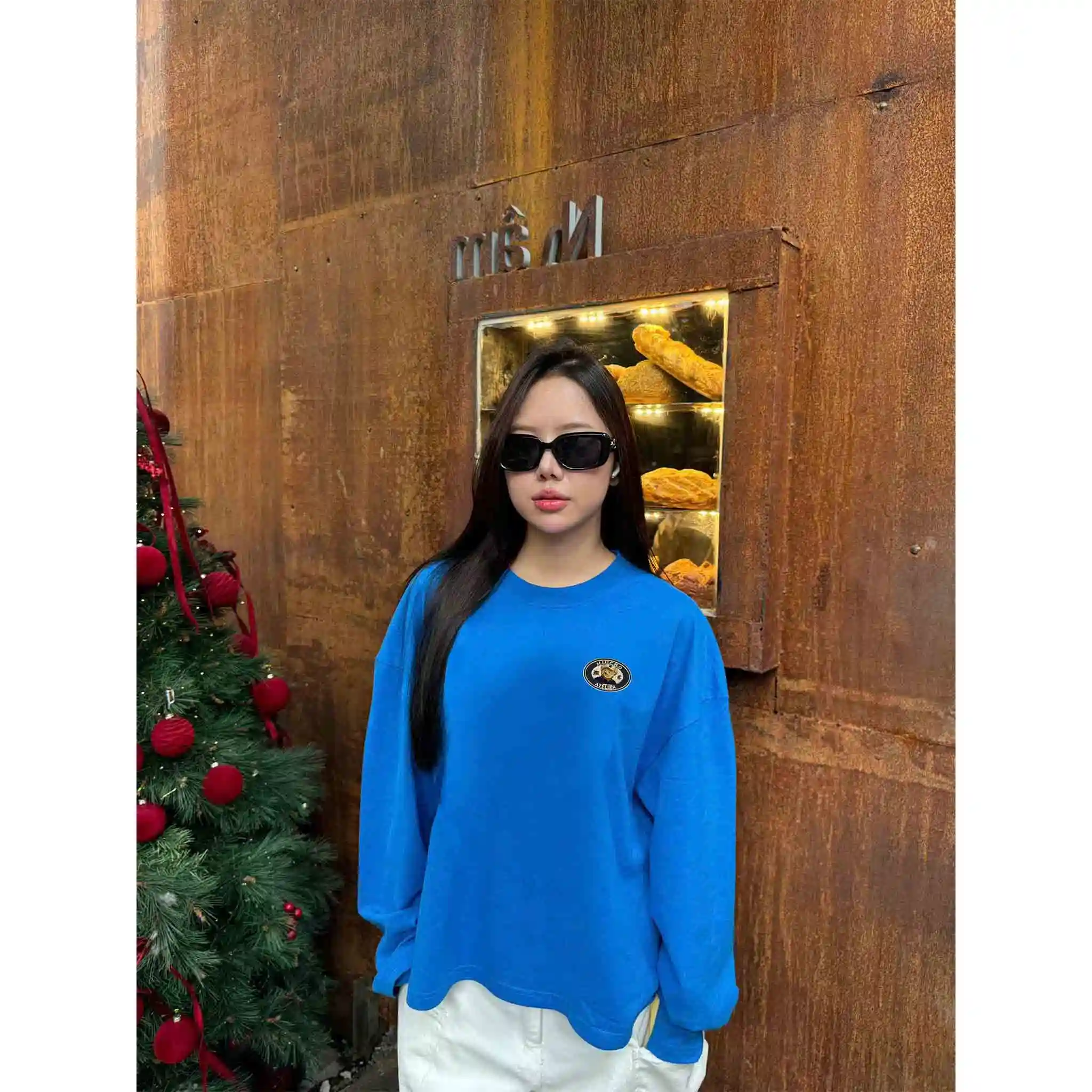 Áo thun boxy nữ Miucho cotton thoáng mát tay dài cổ tròn hình nhỏ basic in mix 2705_thumbnail_6