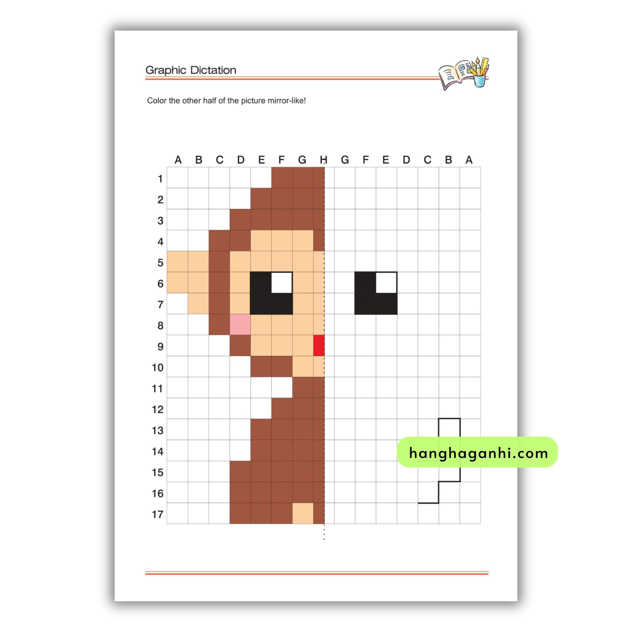 Visual Perception Graphic Dictation, Bộ 2 cuốn sách tư duy não phải, luyện khả năng quan sát cho bé mầm non Neurotrainer_thumbnail_5