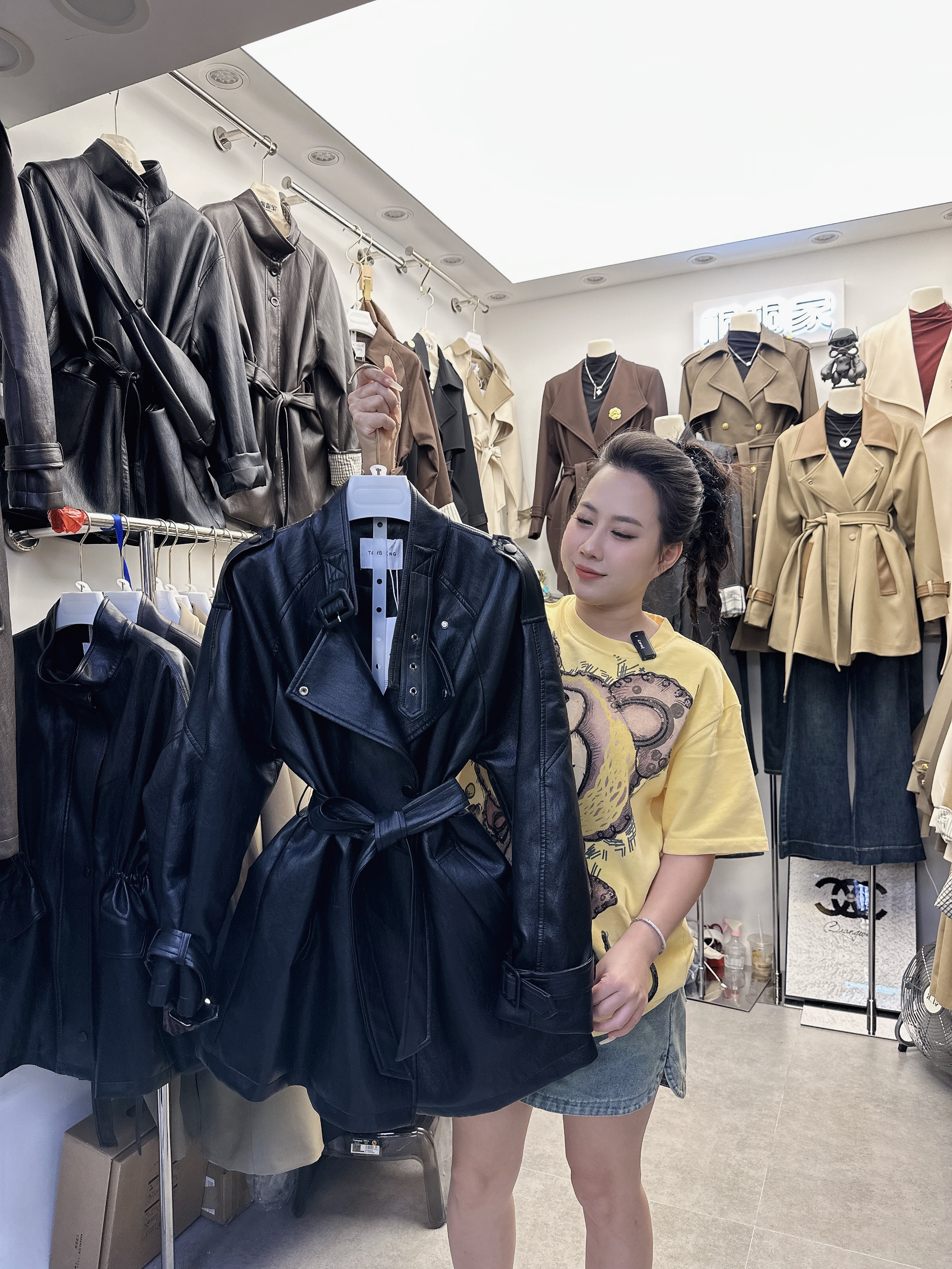 Áo mangto da Đen - Siêu cấp 6