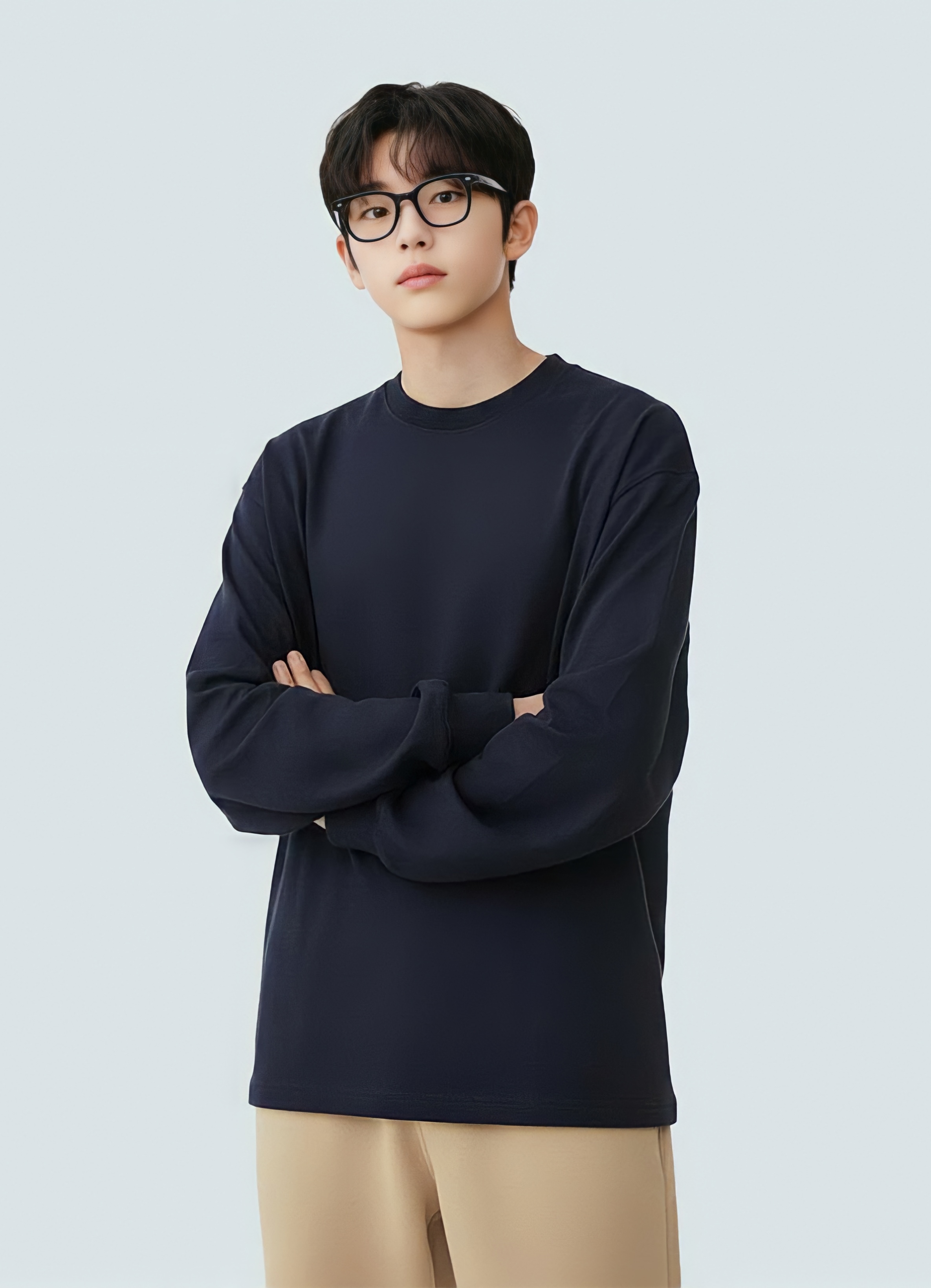 Áo giữ nhiệt bé trai màu xanh đen có lớp lót lông mỏng