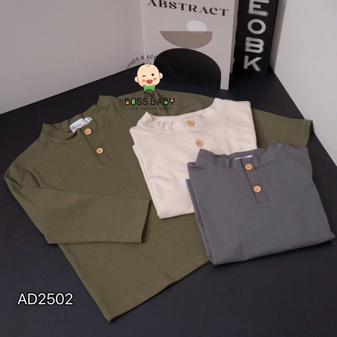 Set 3 áo cotton kem chì rêu cúc cổ_thumbnail_4