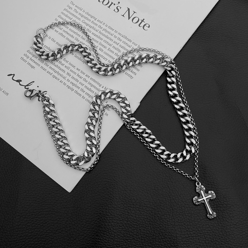 Bộ dây chuyền Cuban Cross