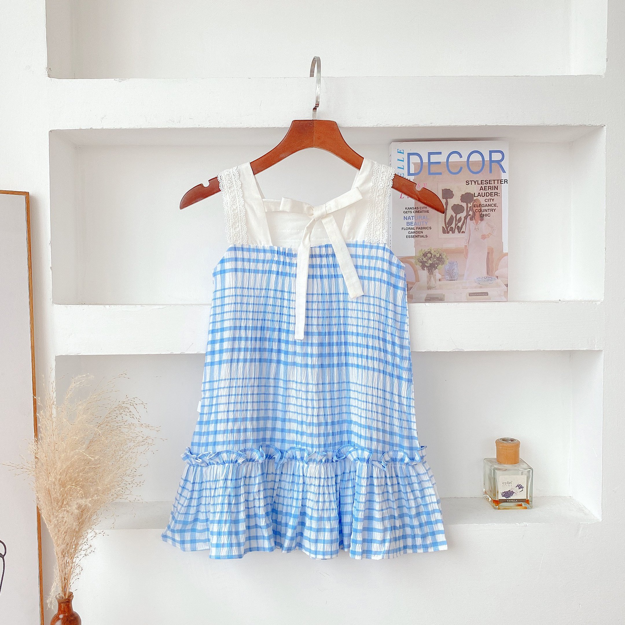 Váy kẻ phối ren_thumbnail_0