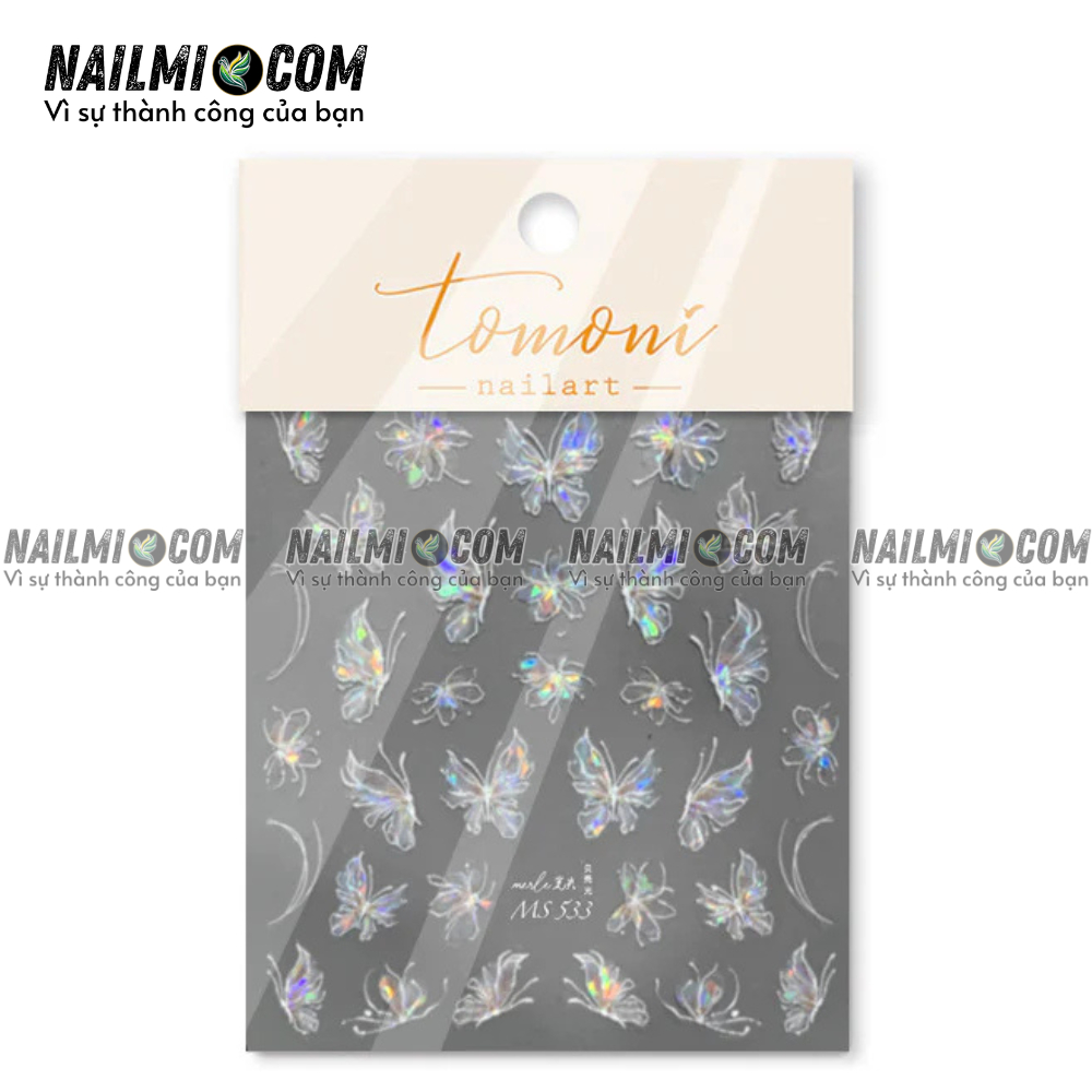 Sticker nails hình bướm MS533