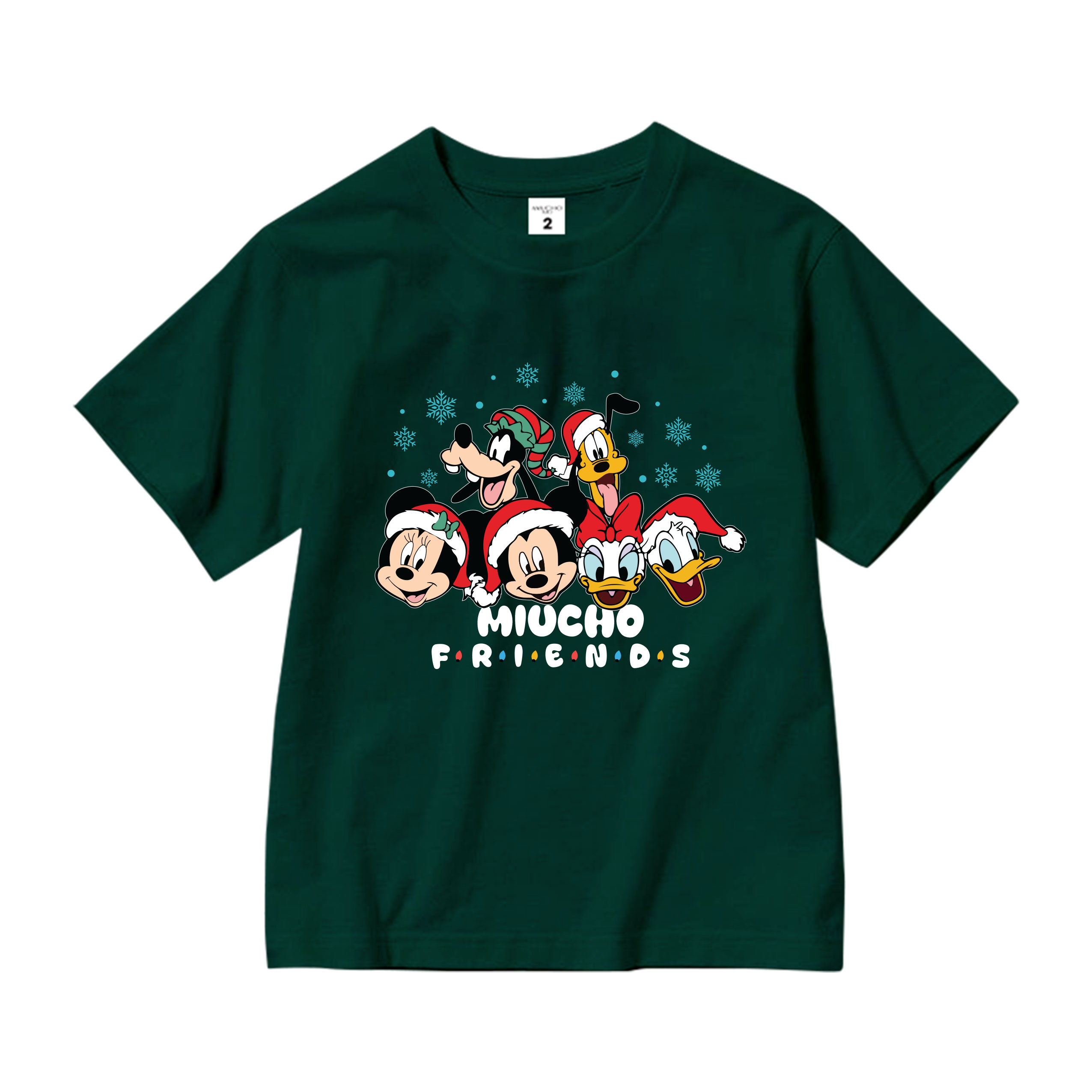 Áo thun bé gái giáng sinh noel from rộng chất vải cotton thoáng mát AED1706 Miucho Kid in graphic_thumbnail_10