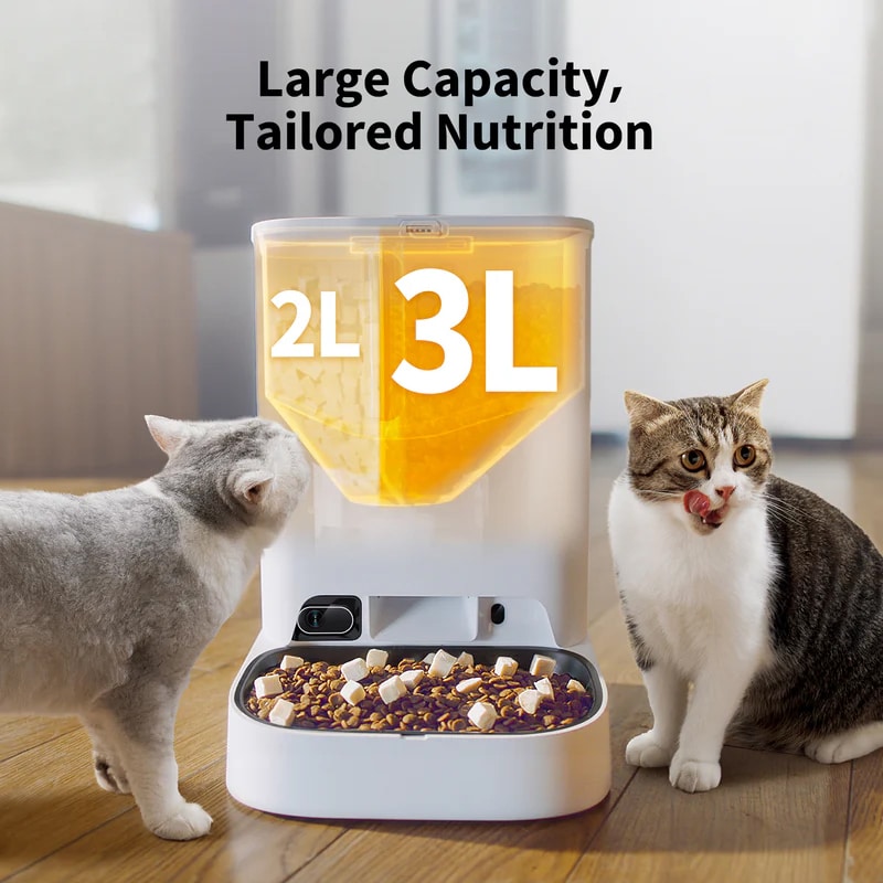 PETKIT YumShare Dual-hopper Automatic Pet Feeder with Camera